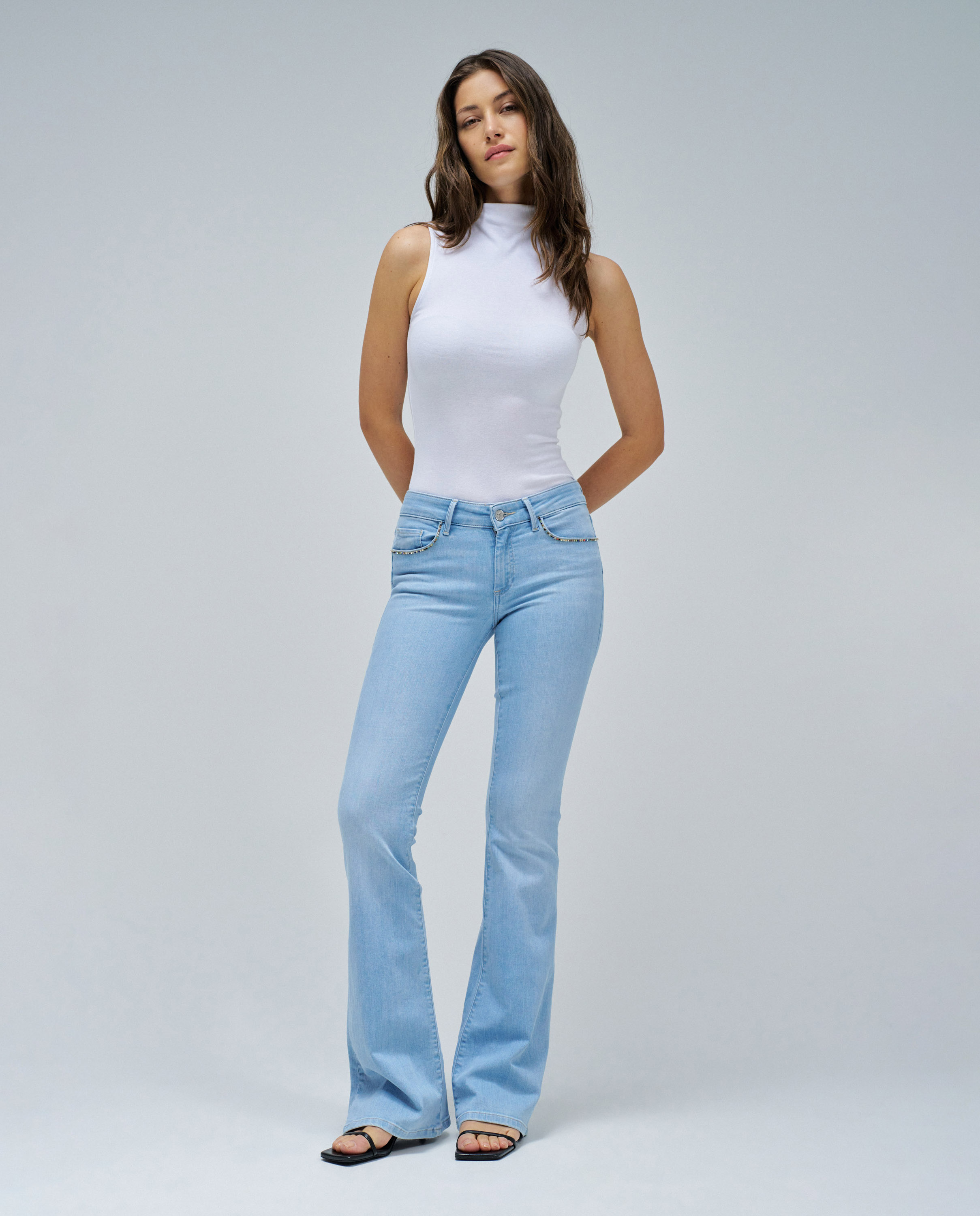 Jeans Wonder Push Up Flare Azul-claro-1