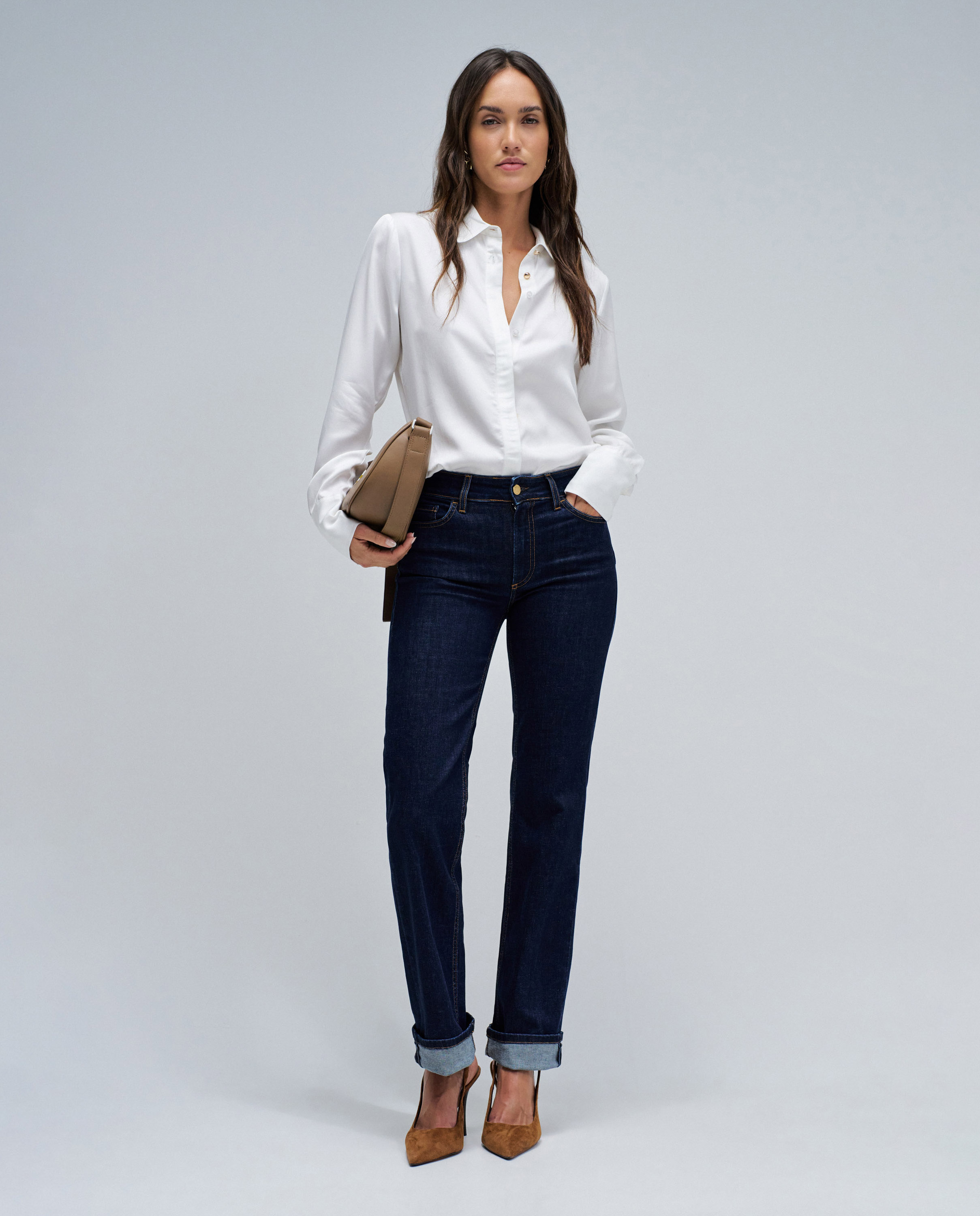 Jeans Destiny Push Up Straight Azul-1