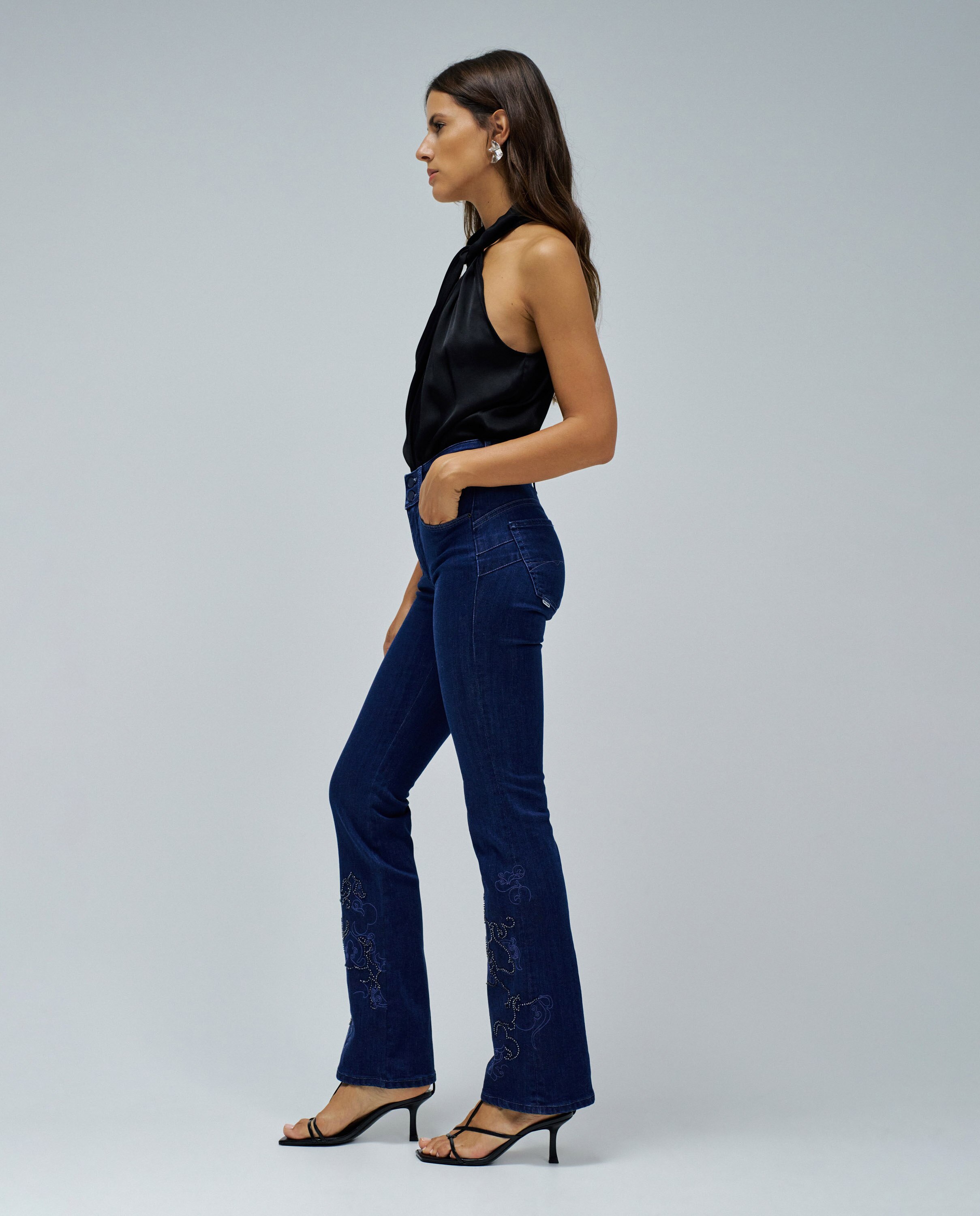 Jeans Secret Push In Bootcut Azul-2
