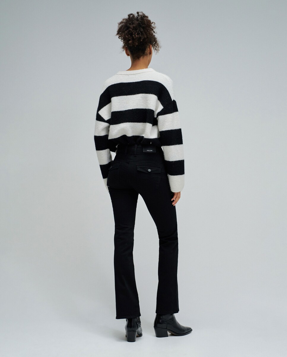 Jeans Secret Push In Bootcut Preto-3