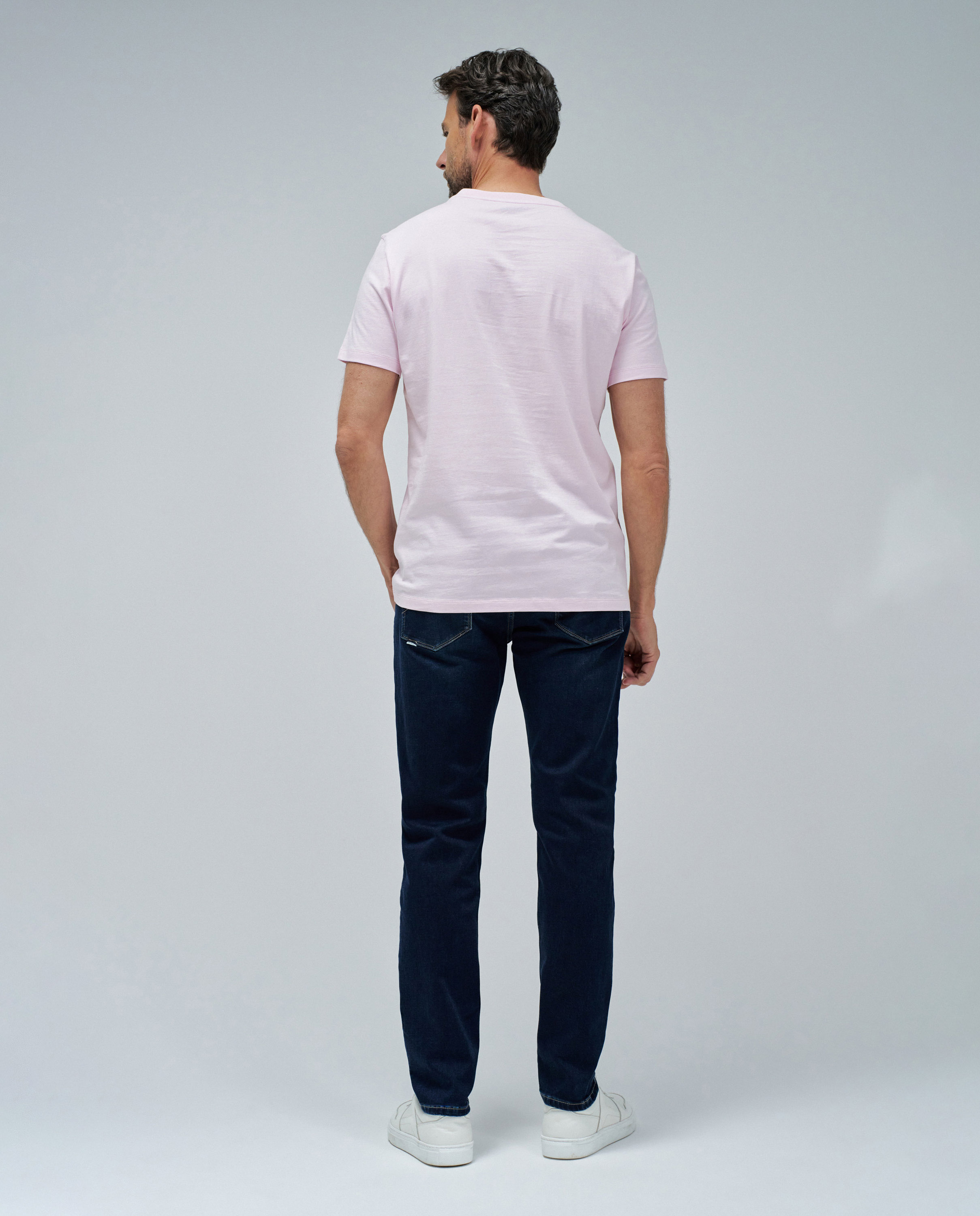T-shirt com Logo Rosa-claro-3