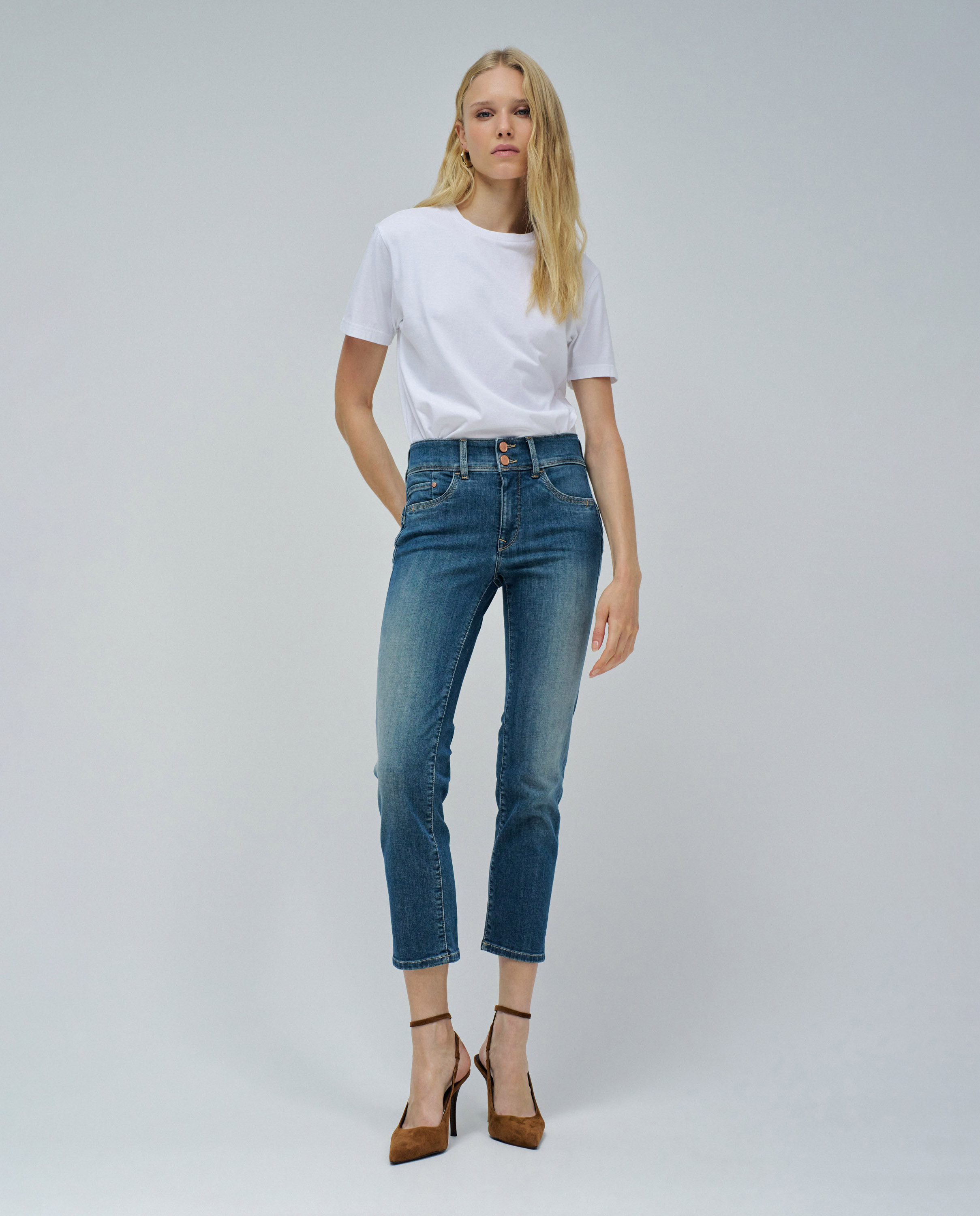 Jeans Secret Push In Cropped Slim Azul denim-1