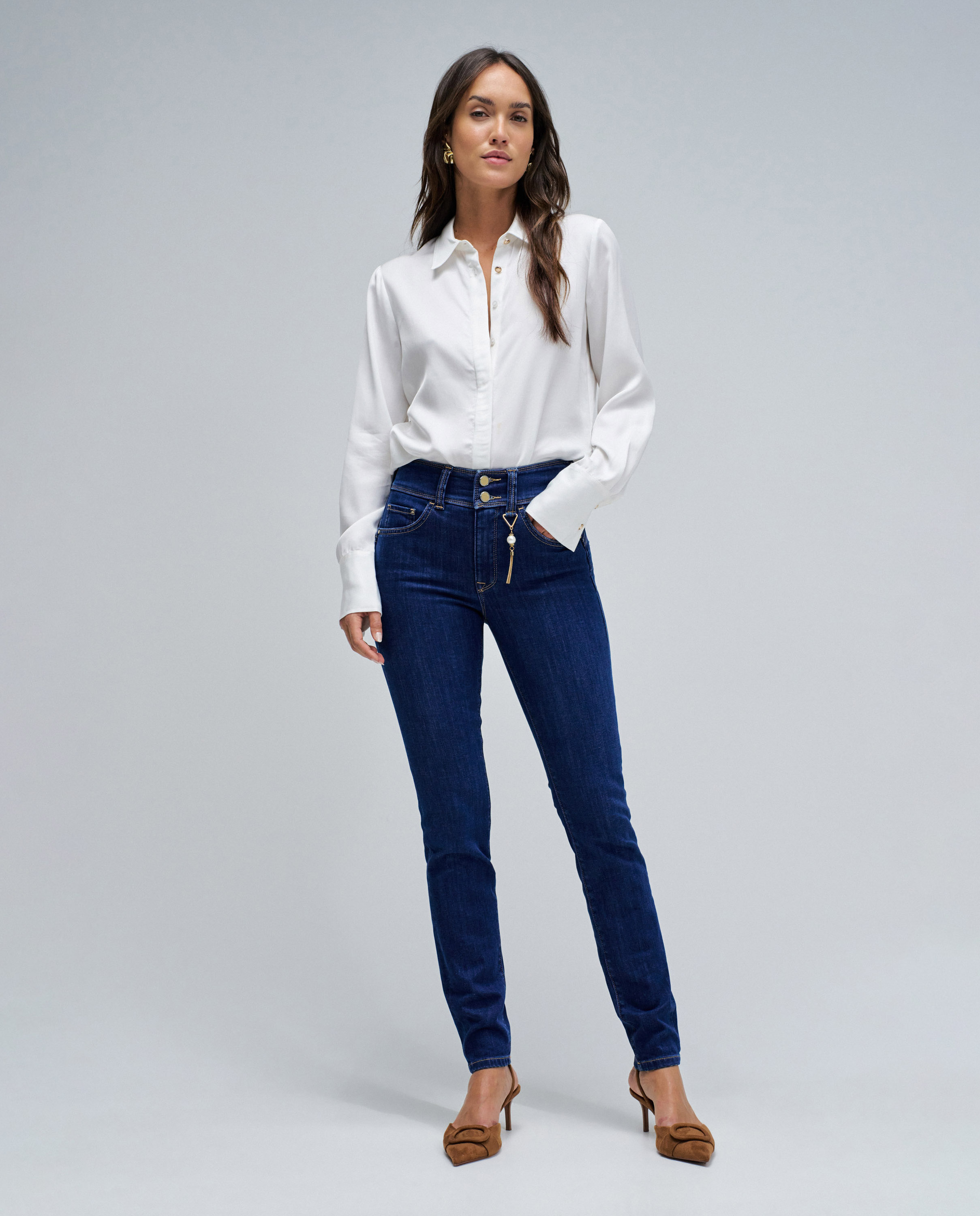 Jeans Secret Push In Skinny Azul-1