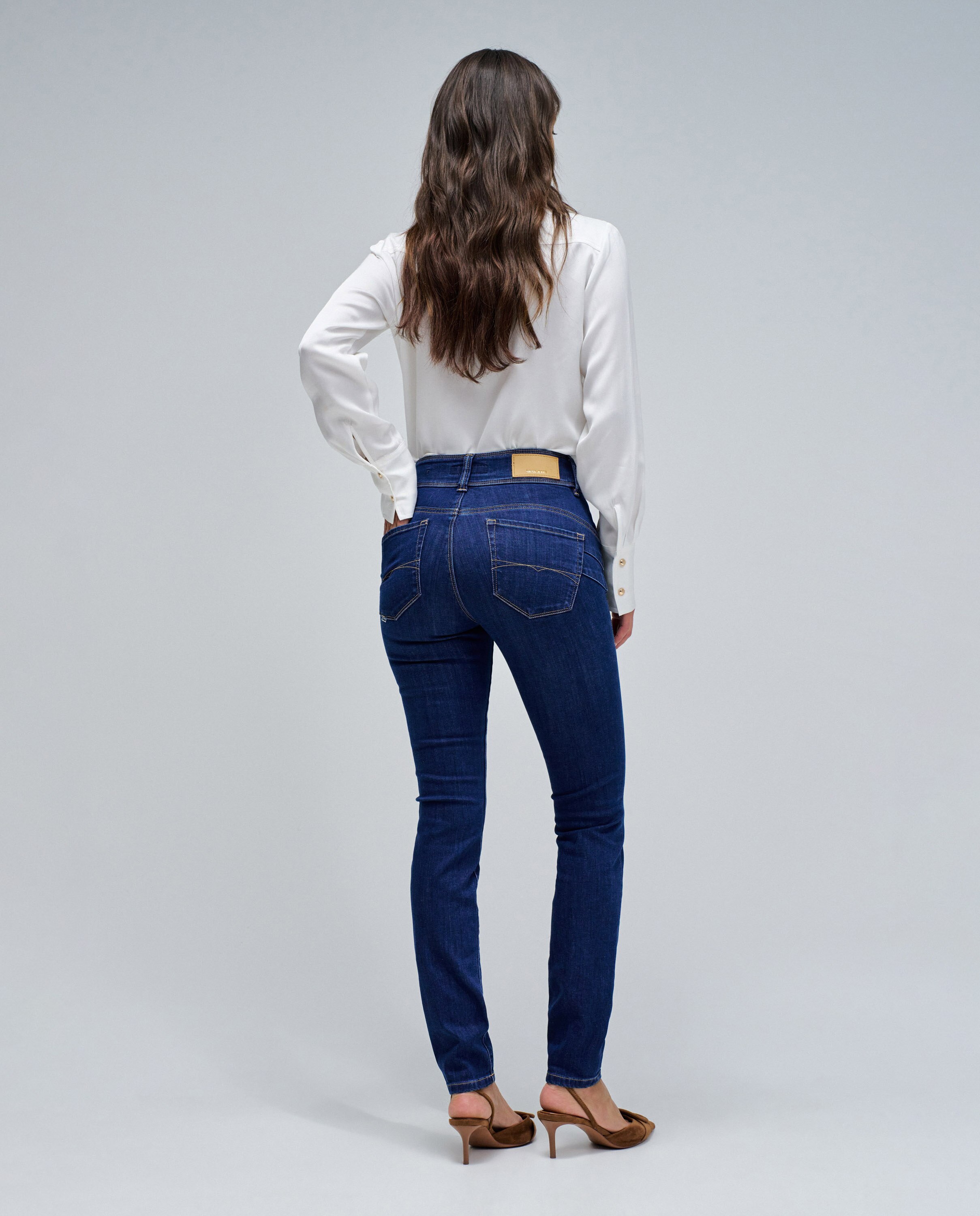 Jeans Secret Push In Skinny Azul-3
