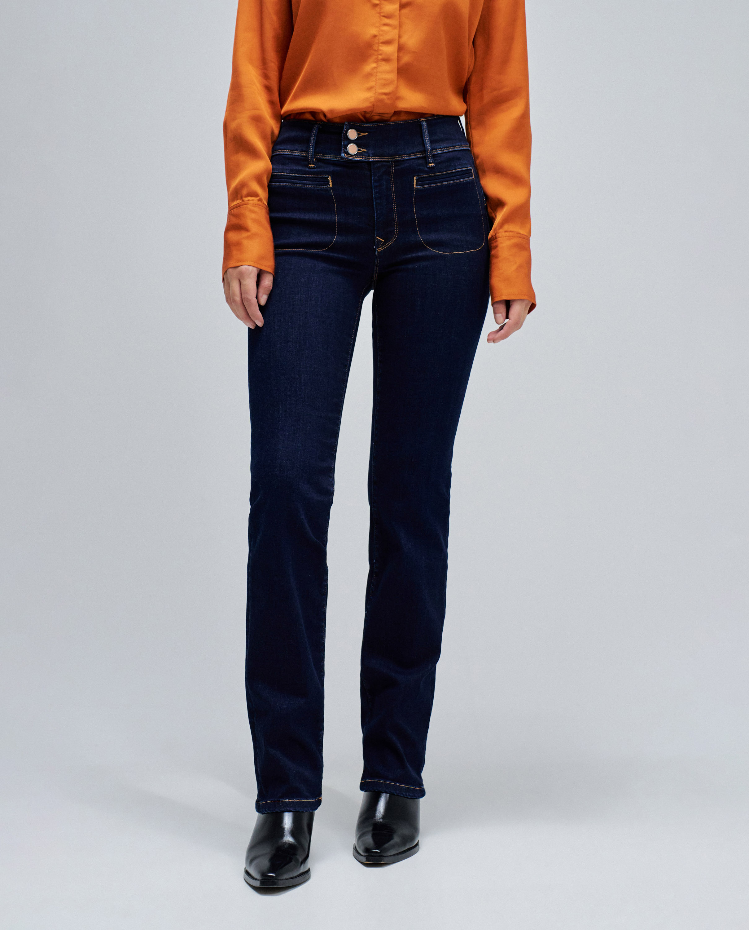 Jeans Secret Push In Straight Azul-5