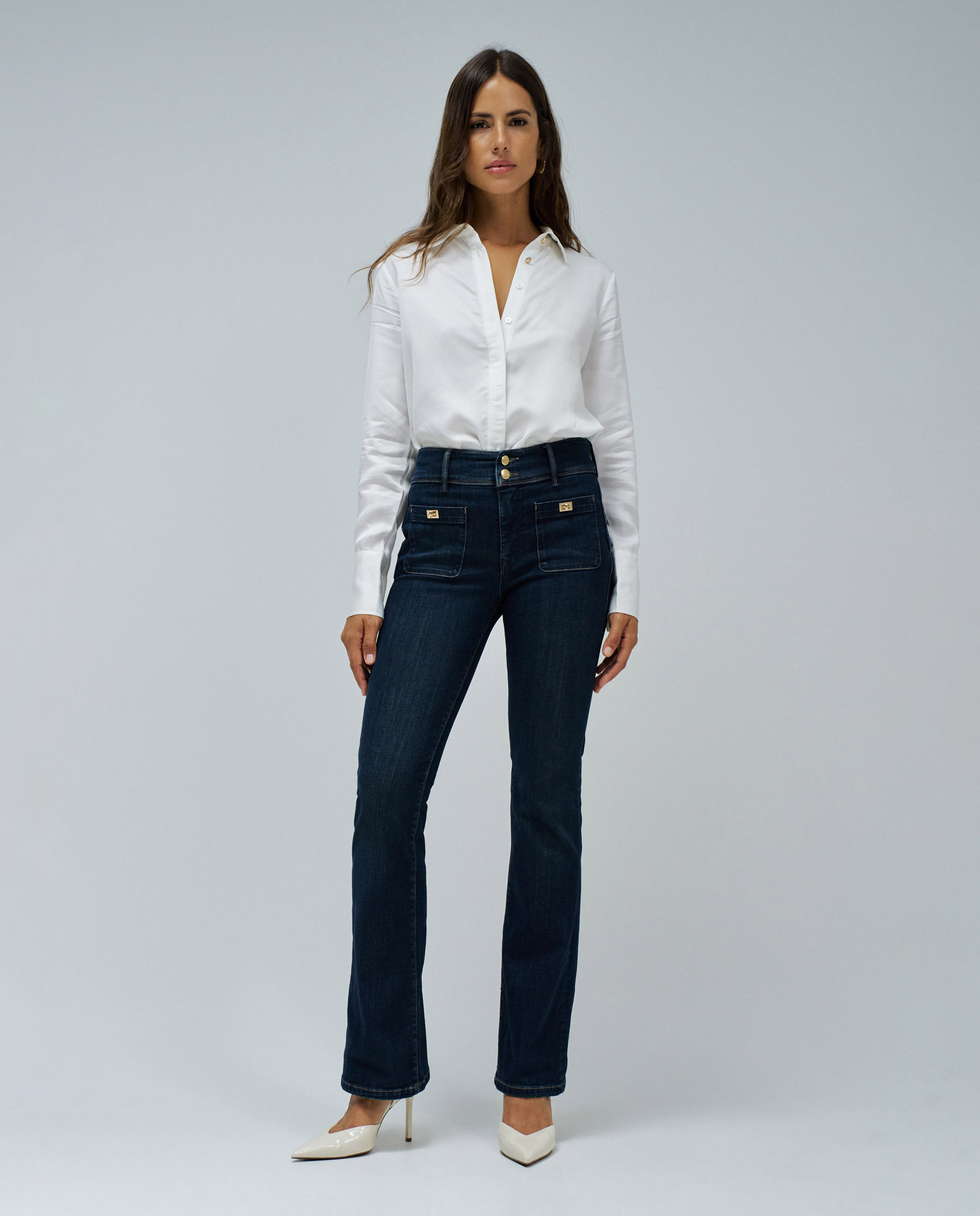 Jeans Push In Bootcut Azul-escuro-1