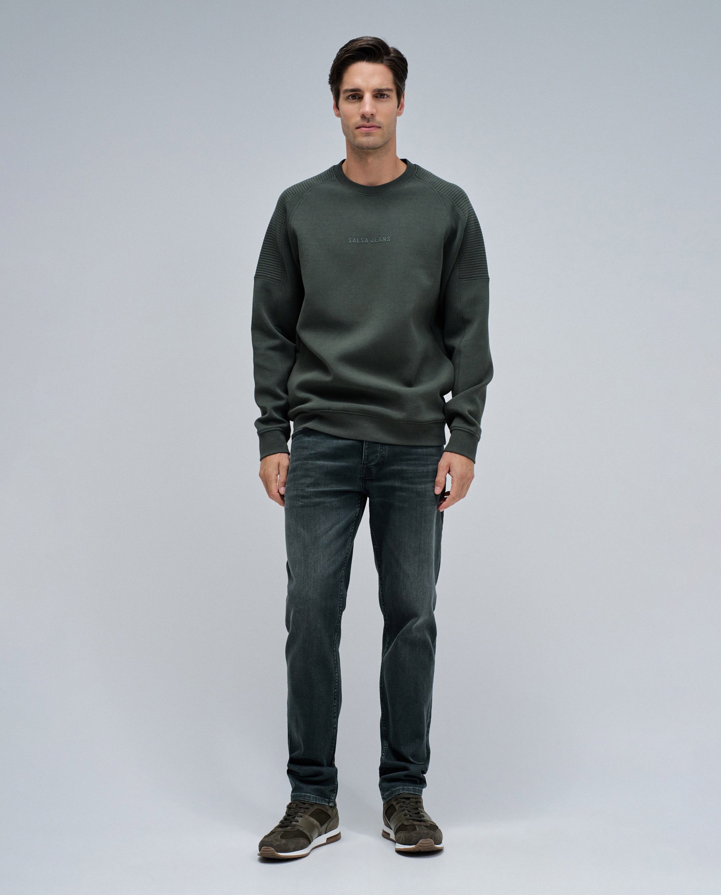 Sweatshirt com Logo Verde-escuro-5