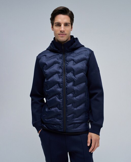 Imagem 0 de Casaco Acolchoado com Mescla de Materiais