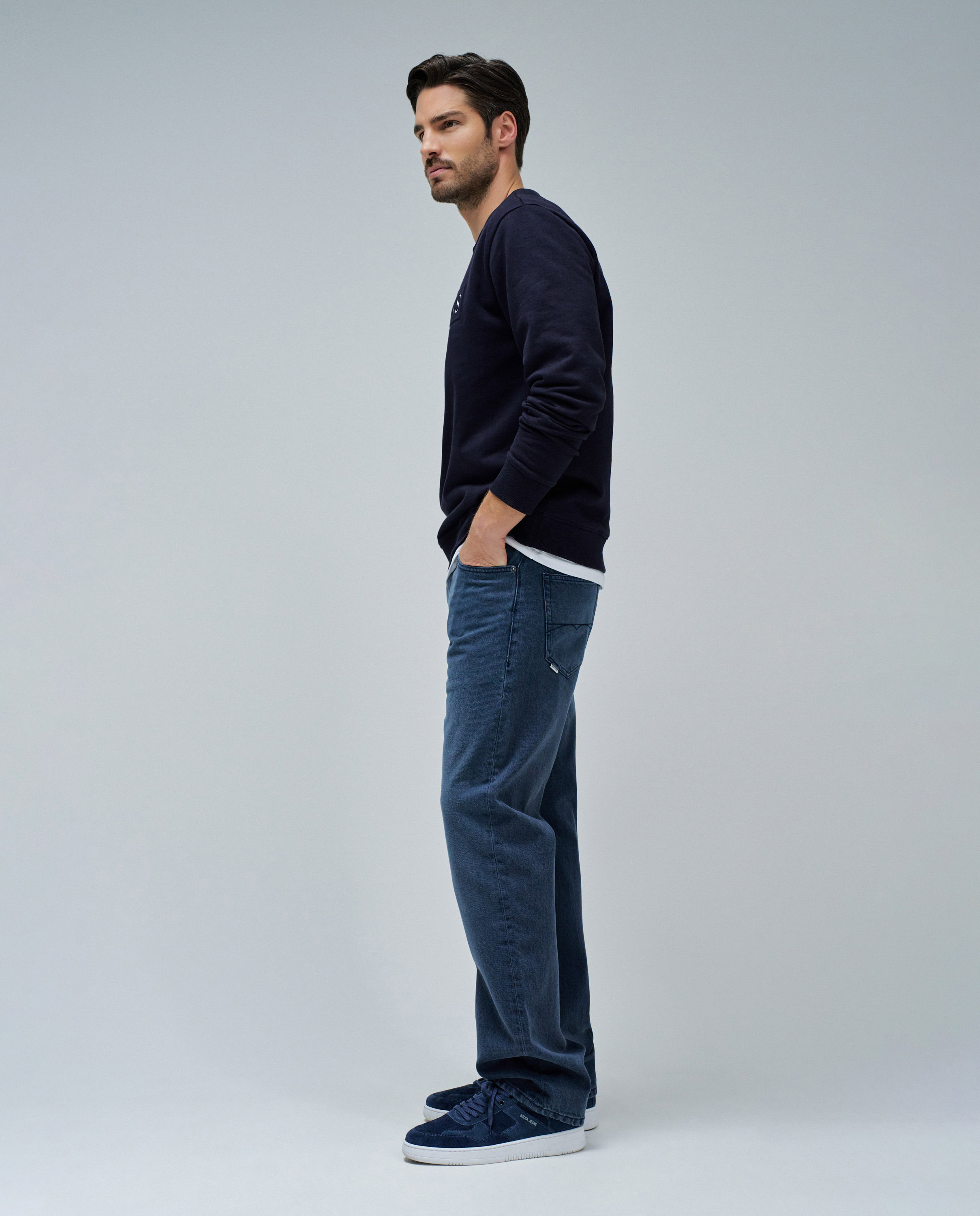 Sweatshirt com Logo Azul-2