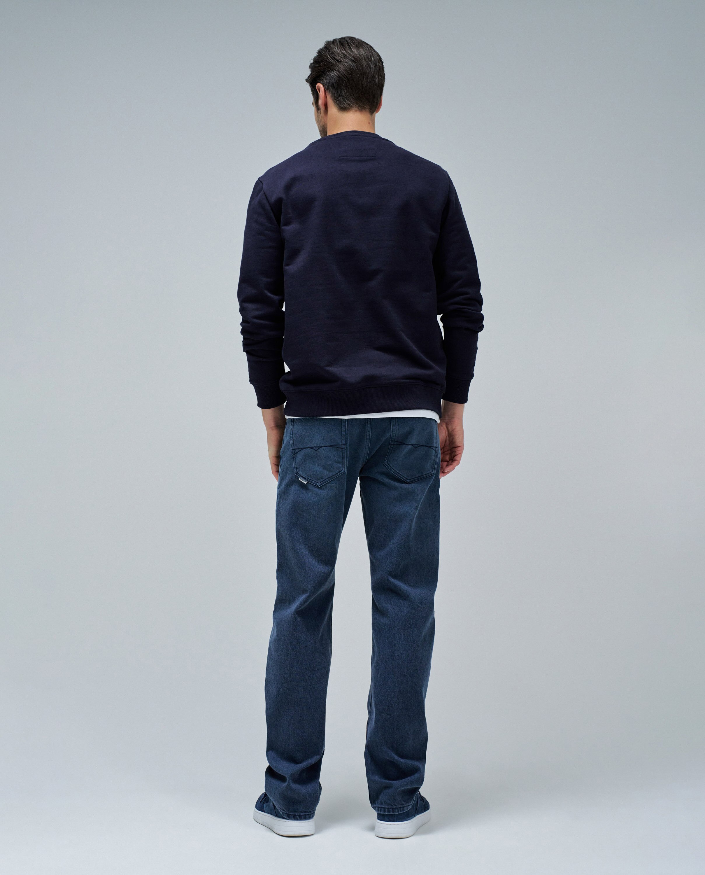 Sweatshirt com Logo Azul-3