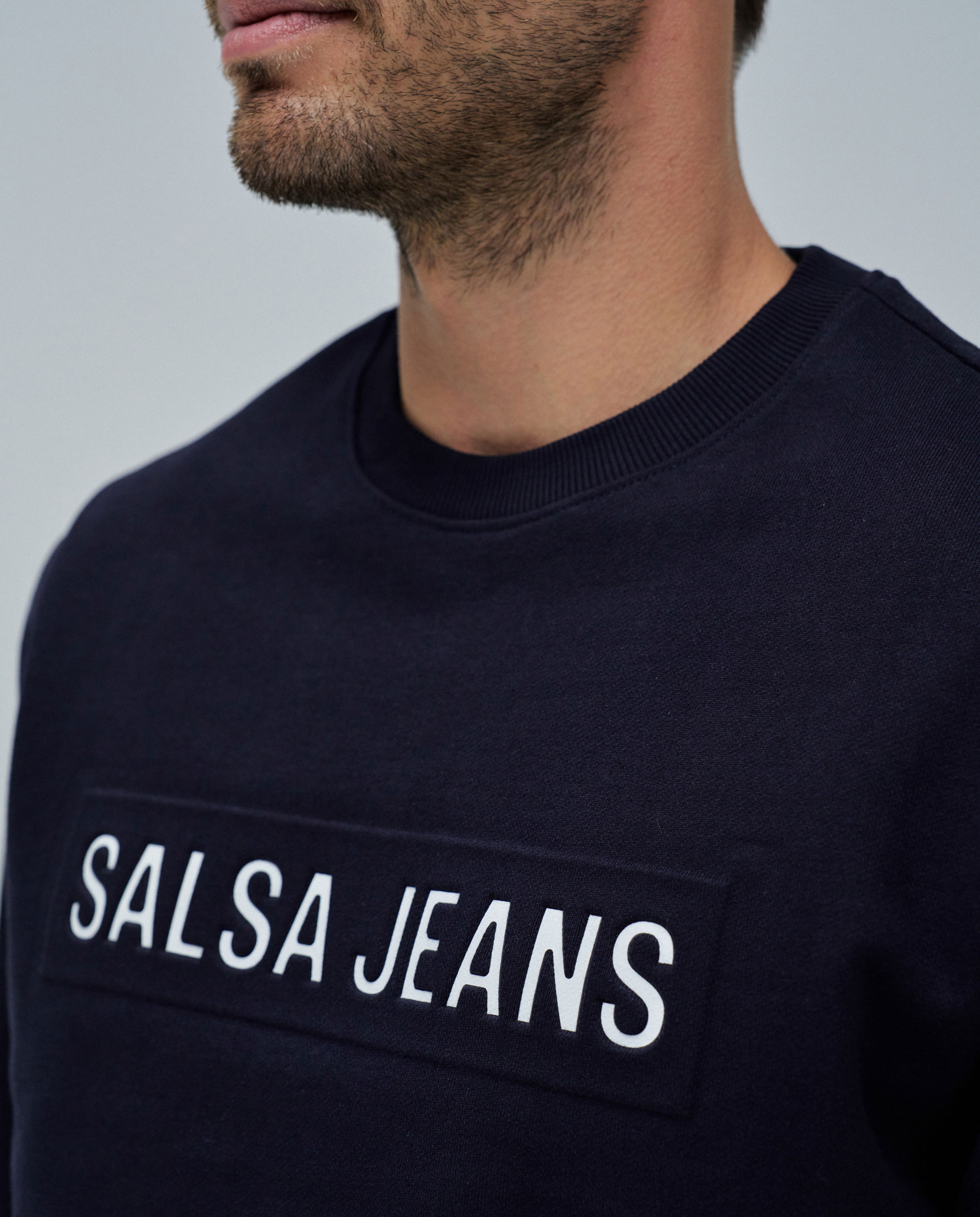 Sweatshirt com Logo Azul-4