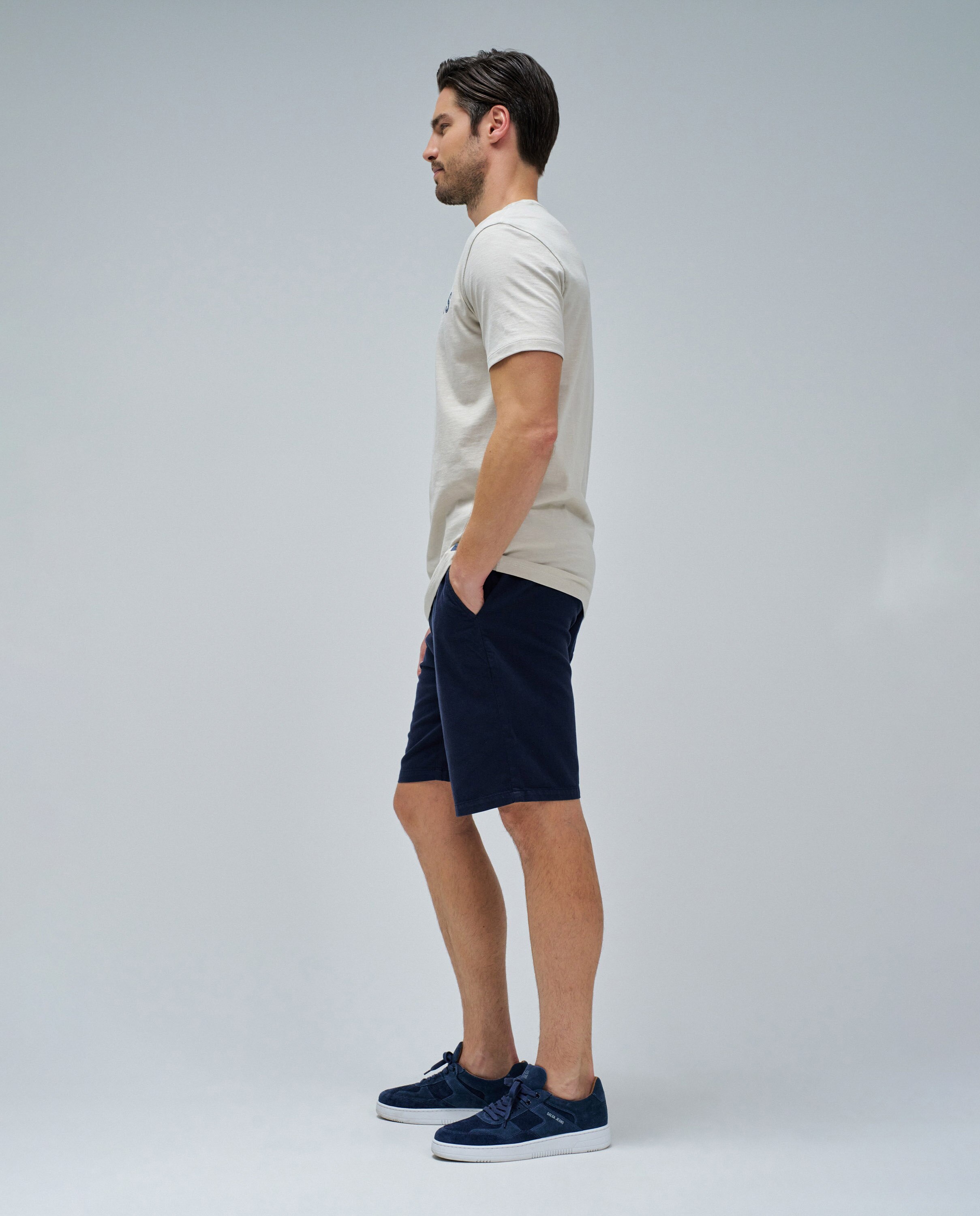 T-shirt com Logo Bege-2