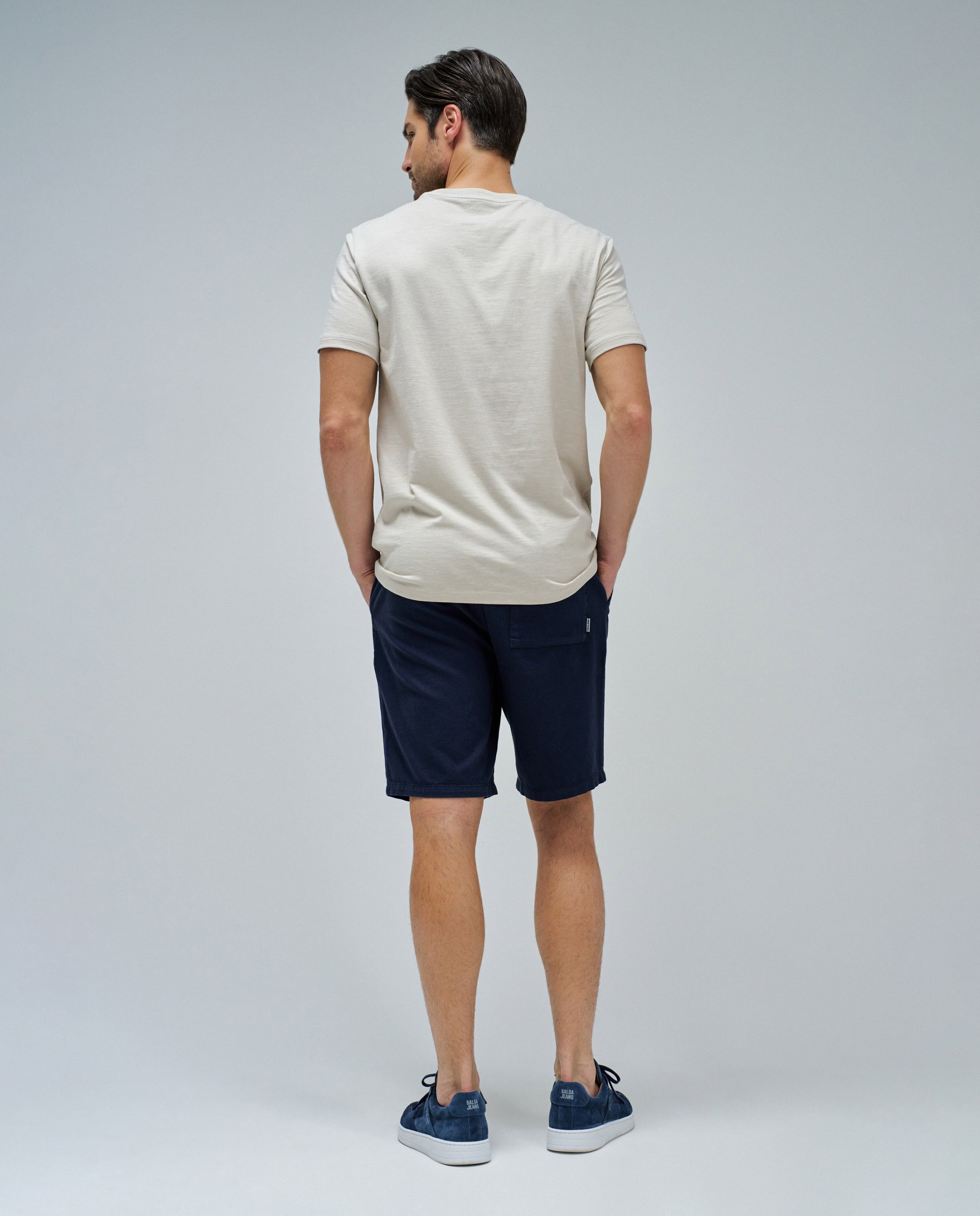 T-shirt com Logo Bege-3