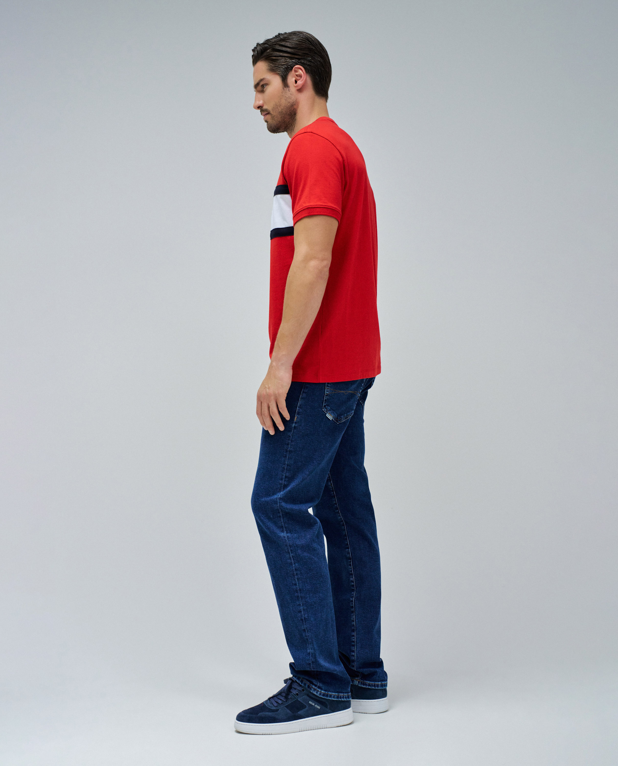 T-shirt Tricolor Vermelho / Branco-2