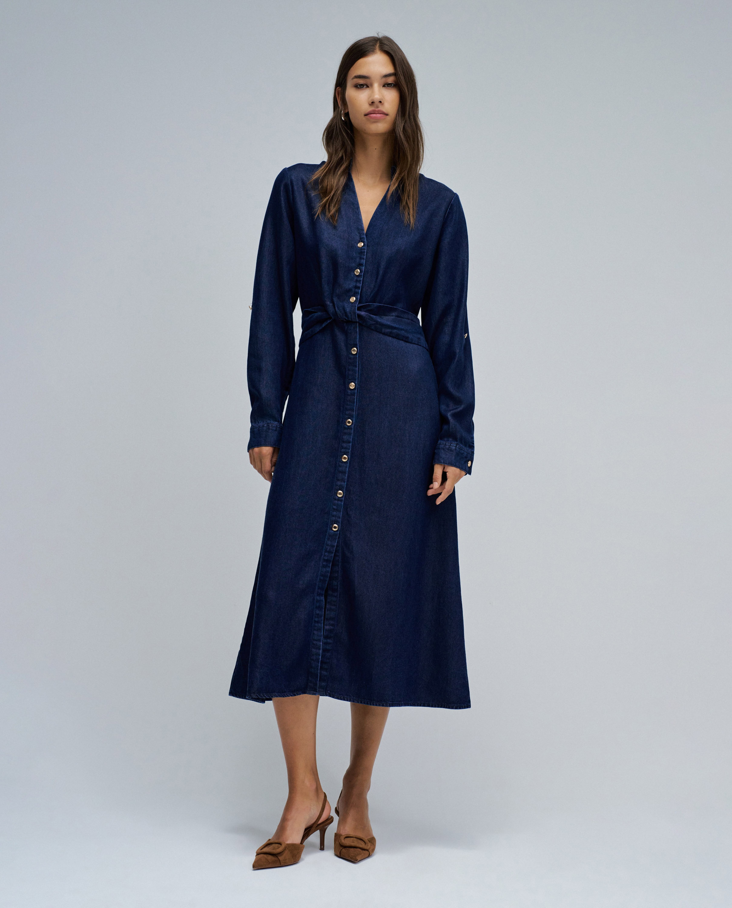 Vestido em Lightdenim Azul-5