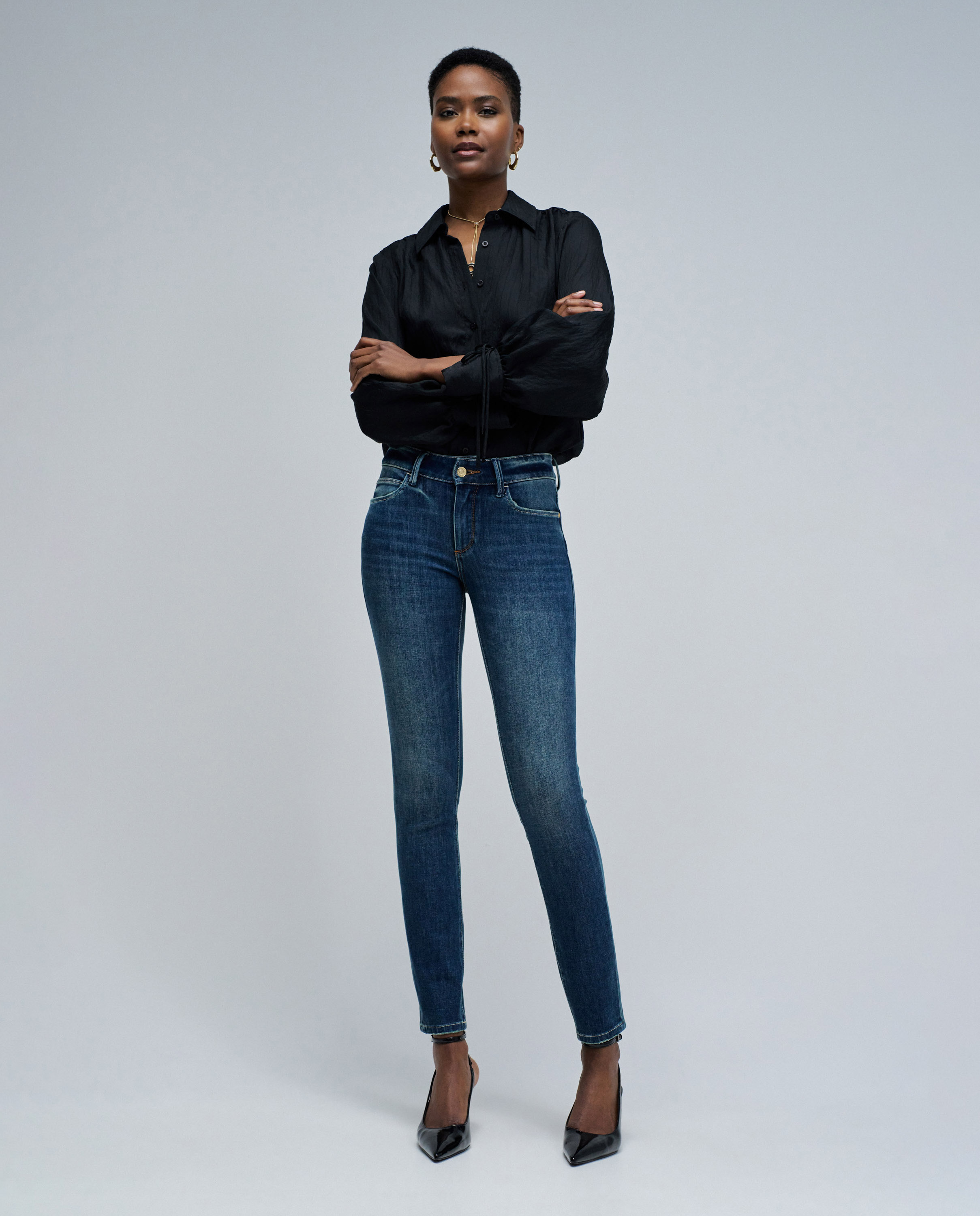 Jeans Wonder Push Up Skinny Azul-1