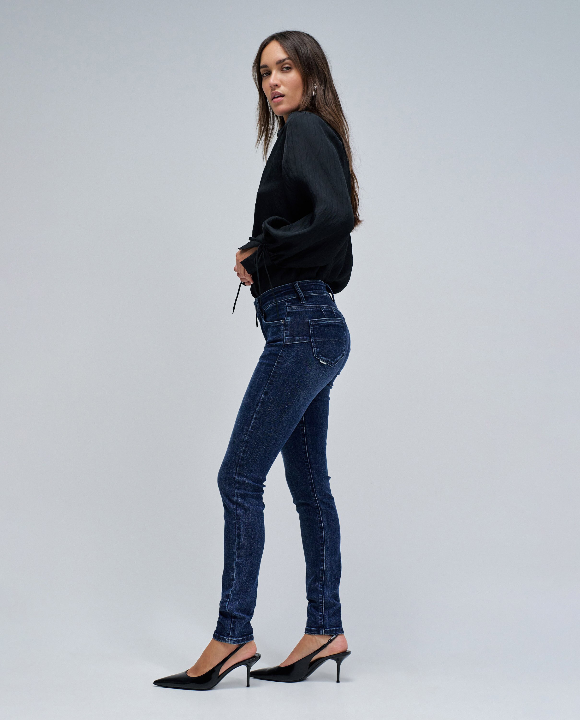 Jeans Wonder Push Up Skinny Azul-2