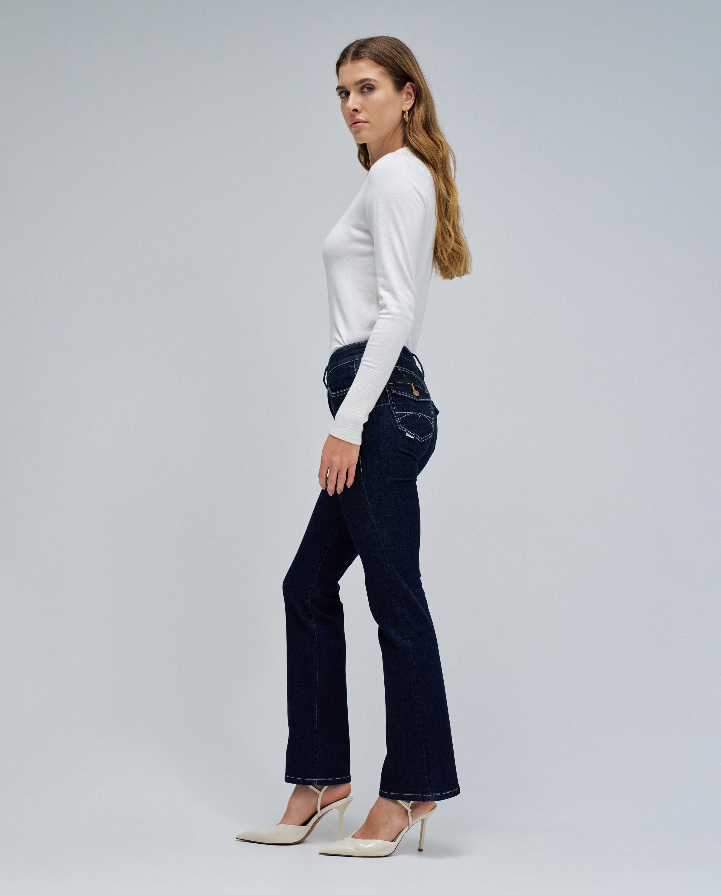 Jeans Wonder Push Up Bootcut Azul-2