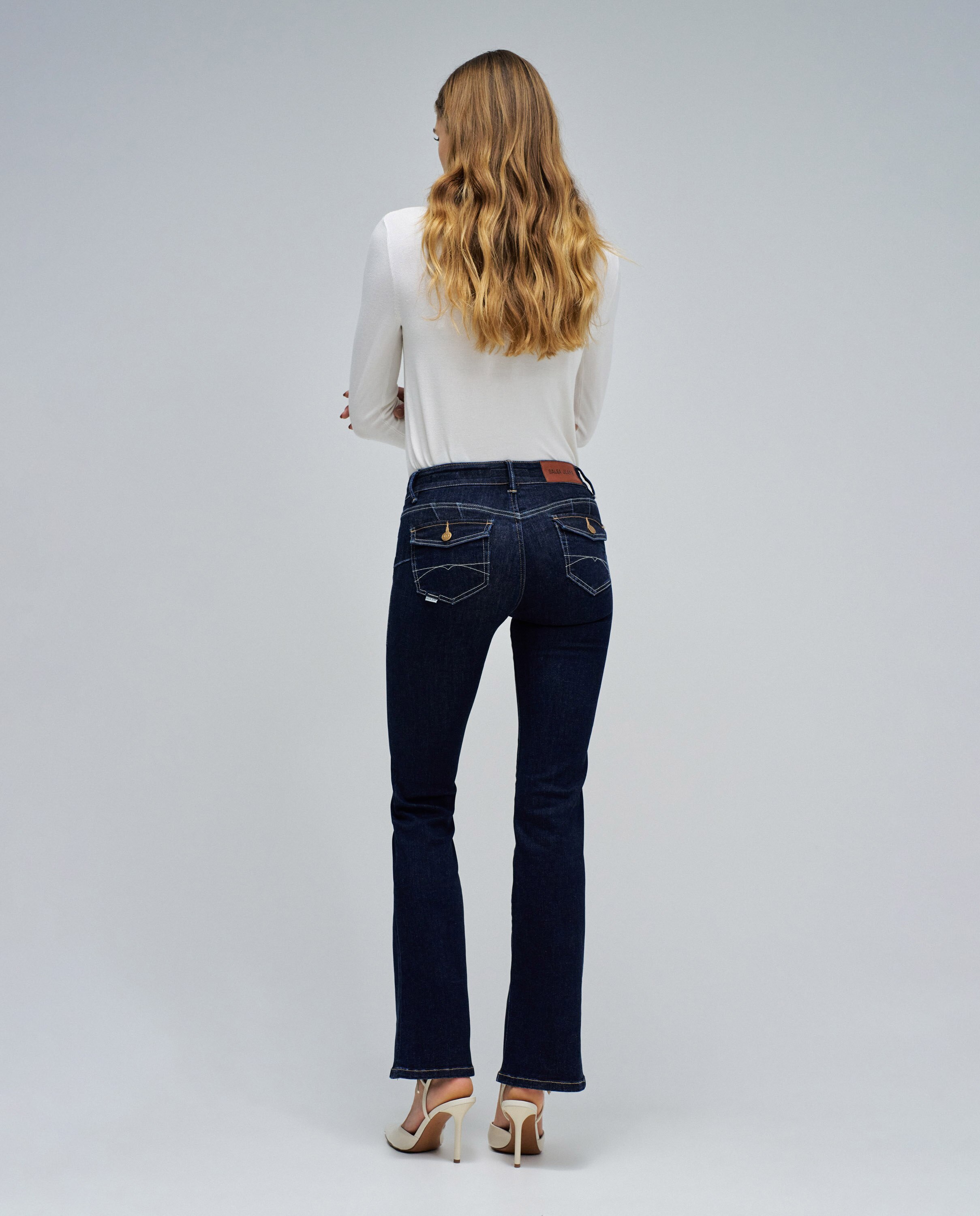 Jeans Wonder Push Up Bootcut Azul-3