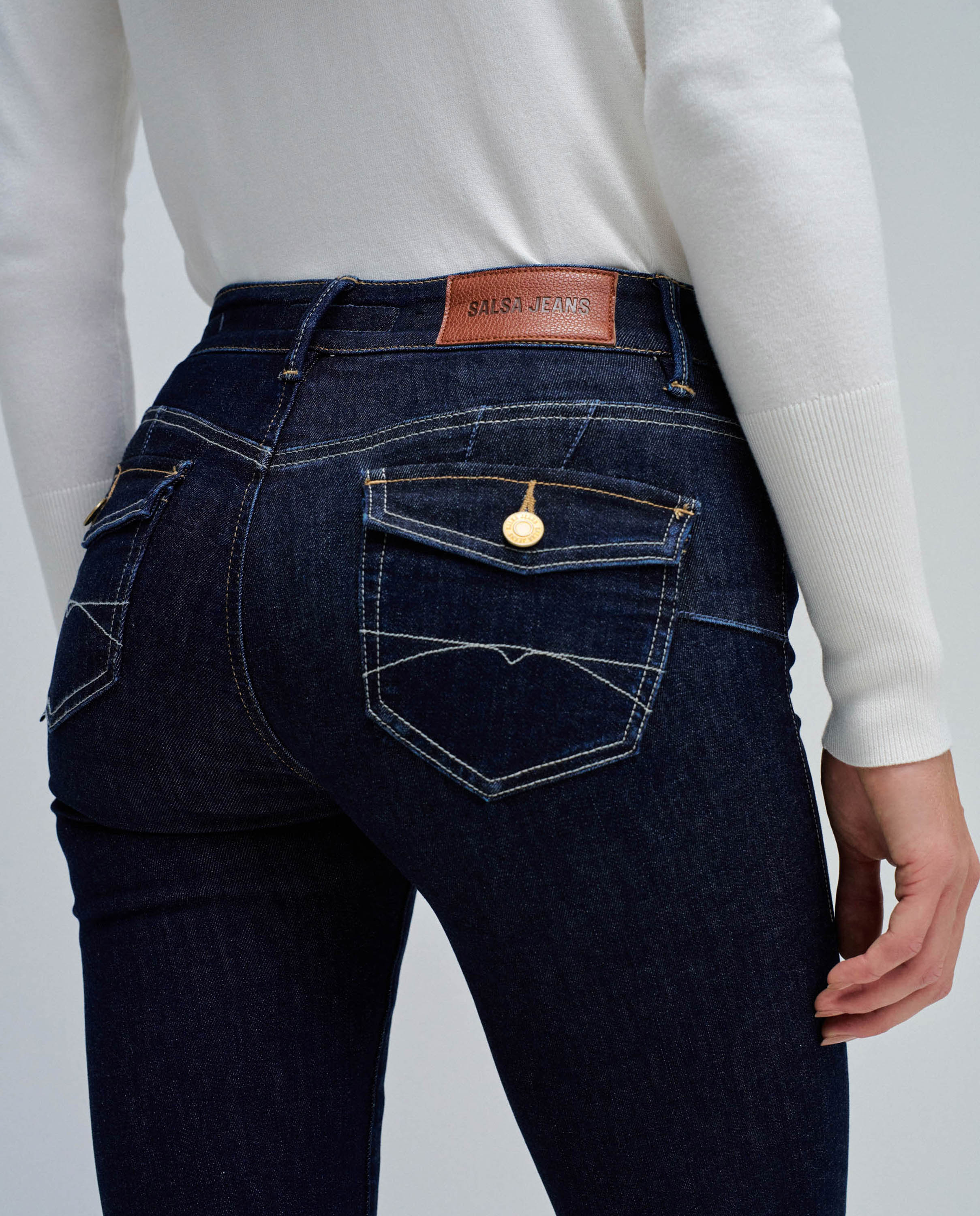 Jeans Wonder Push Up Bootcut Azul-4