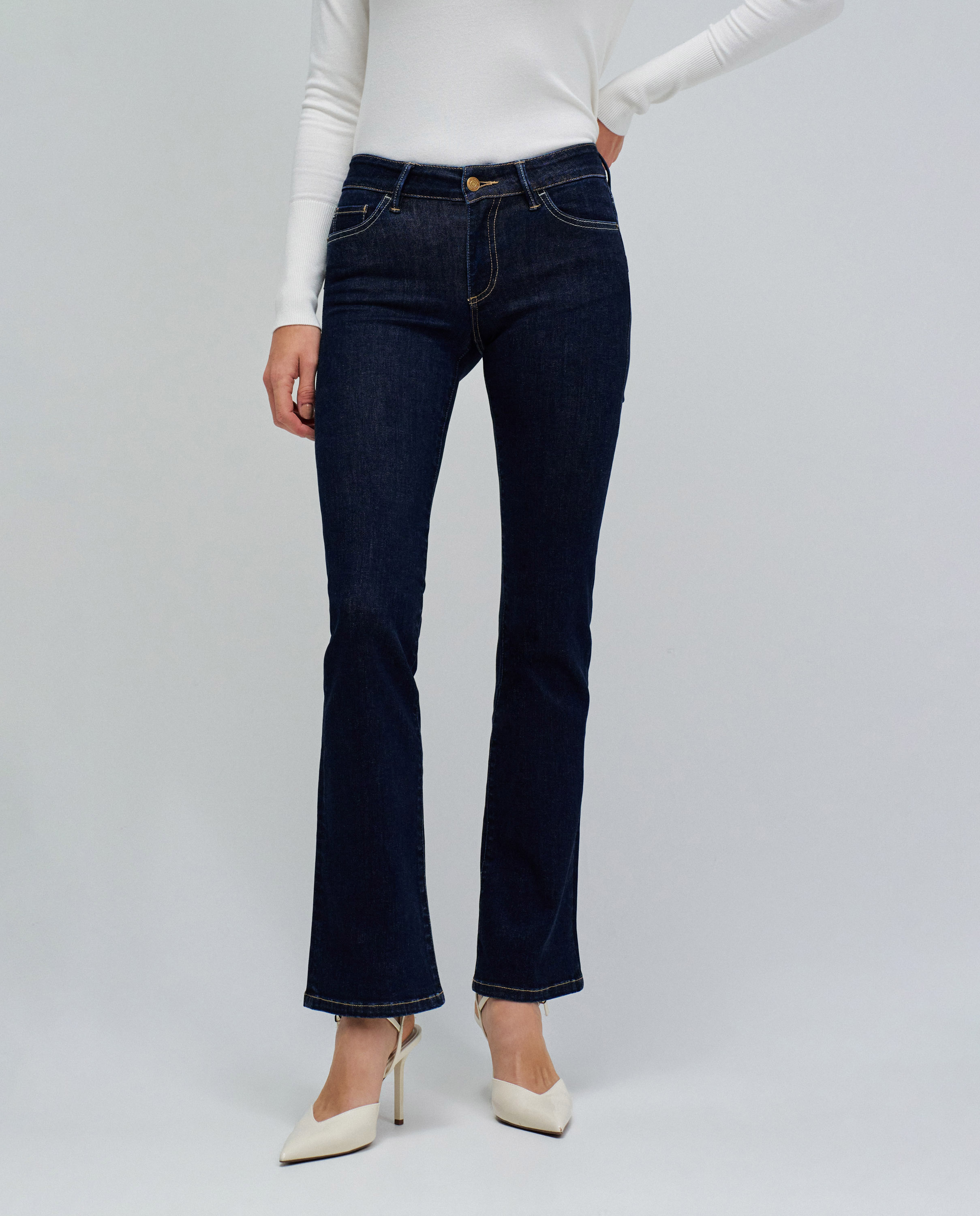 Jeans Wonder Push Up Bootcut Azul-5