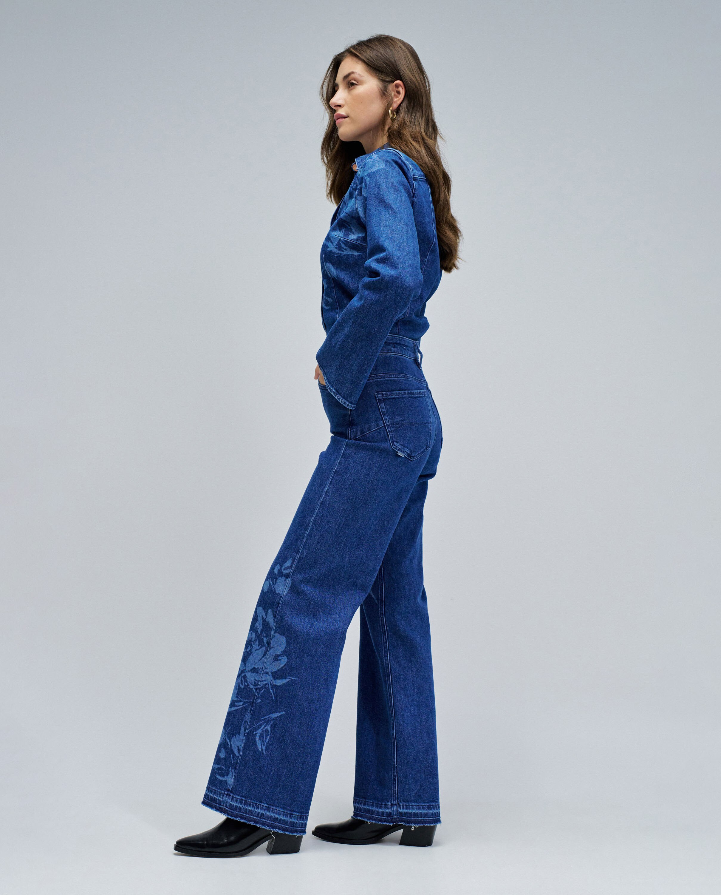 Jeans Faith Push In Wide Azul-2