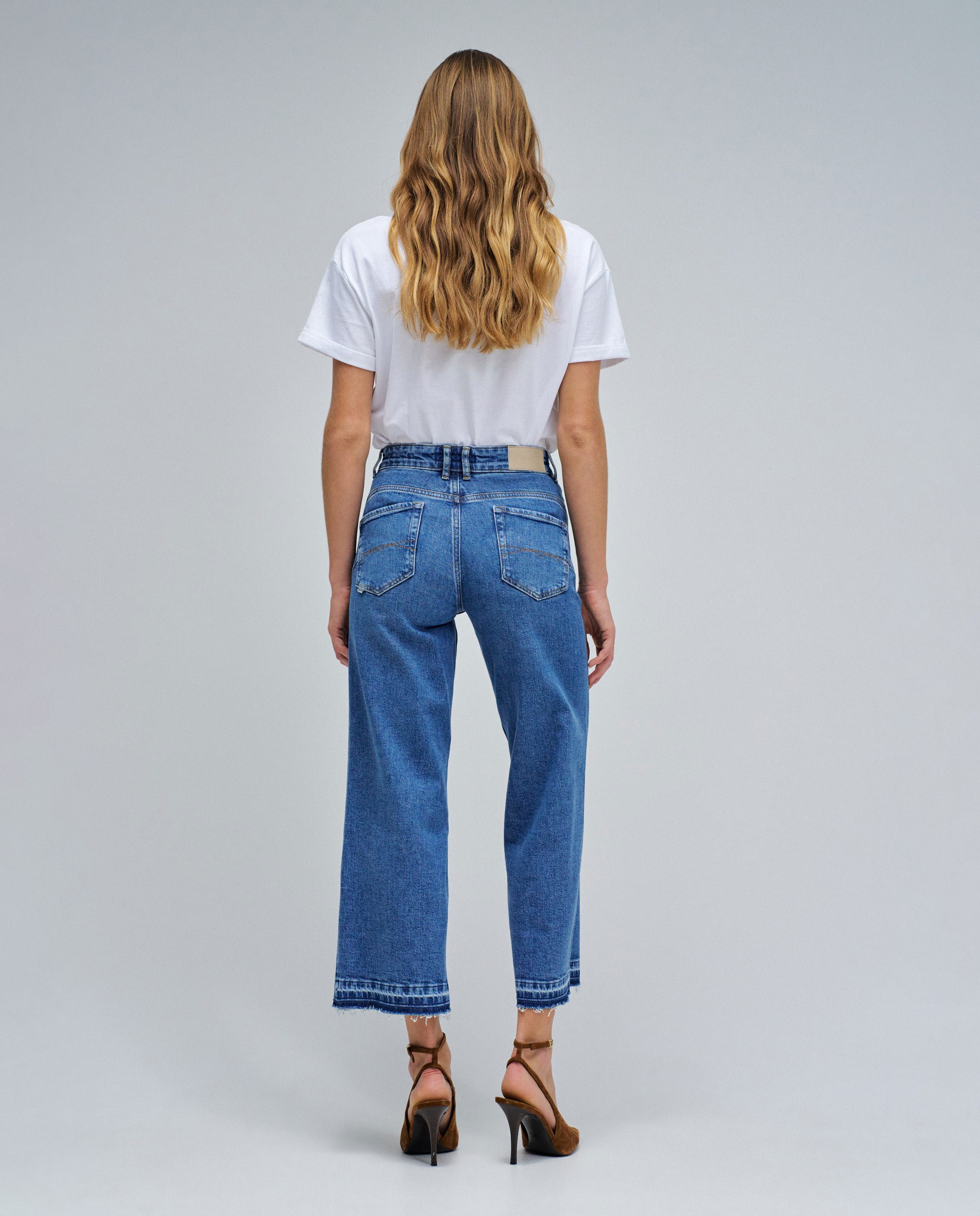 Jeans Faith Push In Cropped Straight Azul-3