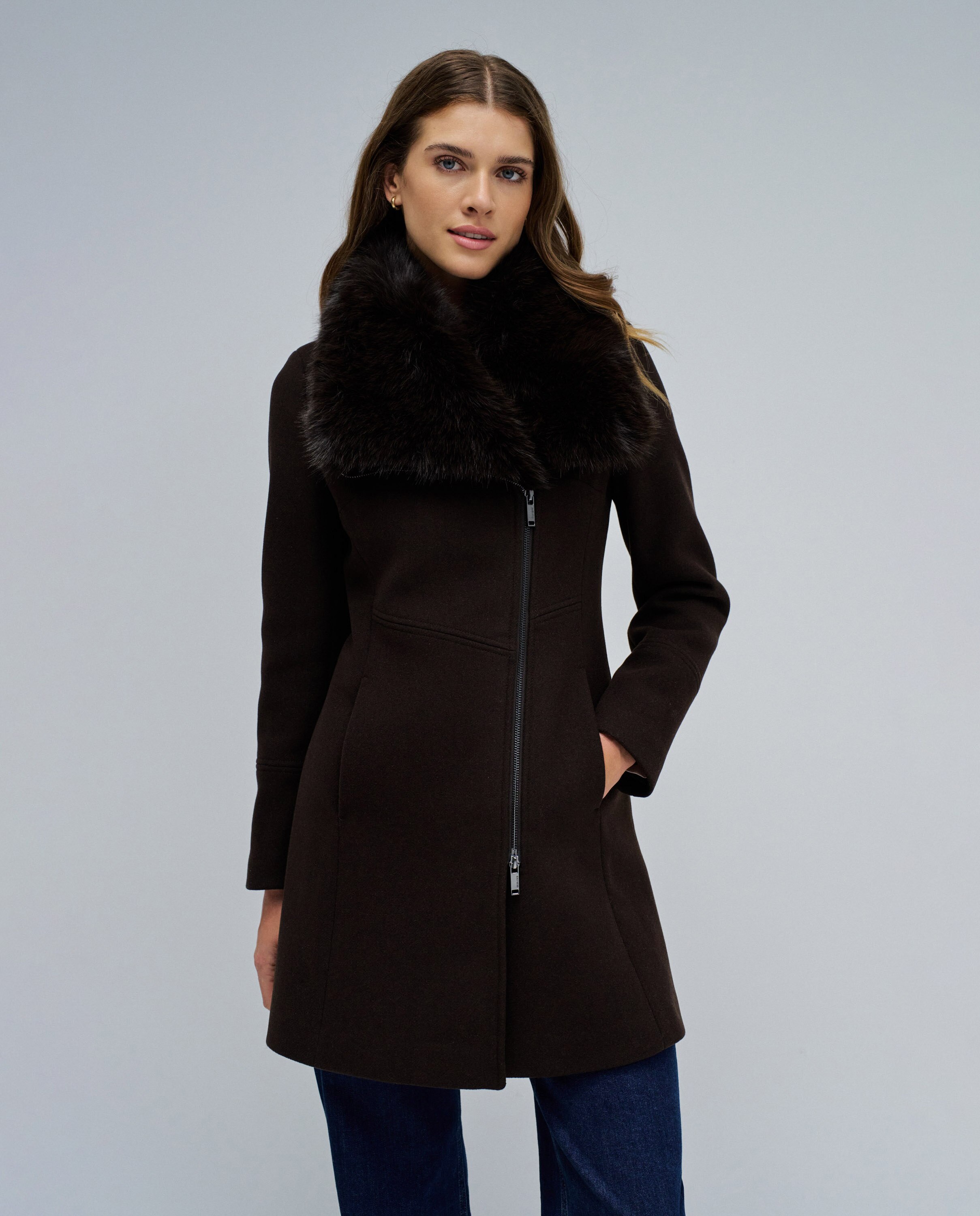 Imagem 0 de Sobretudo de Pano Grace com Pelo