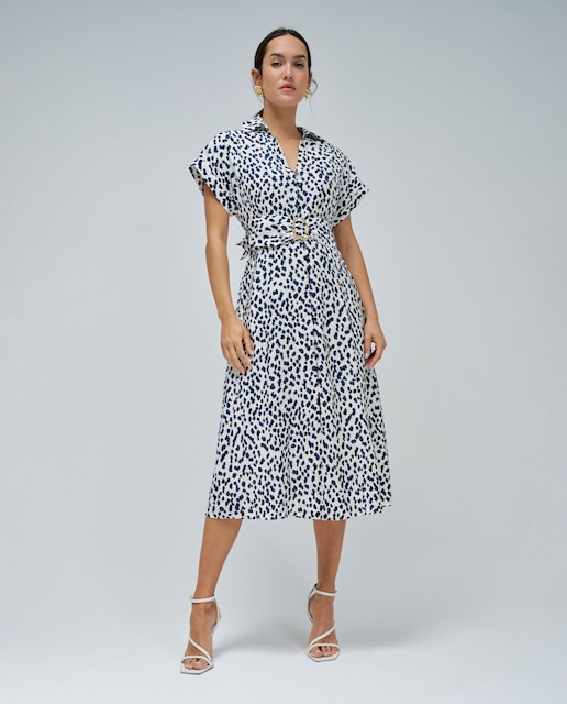 Imagem 0 de Vestido Camiseiro Estampado