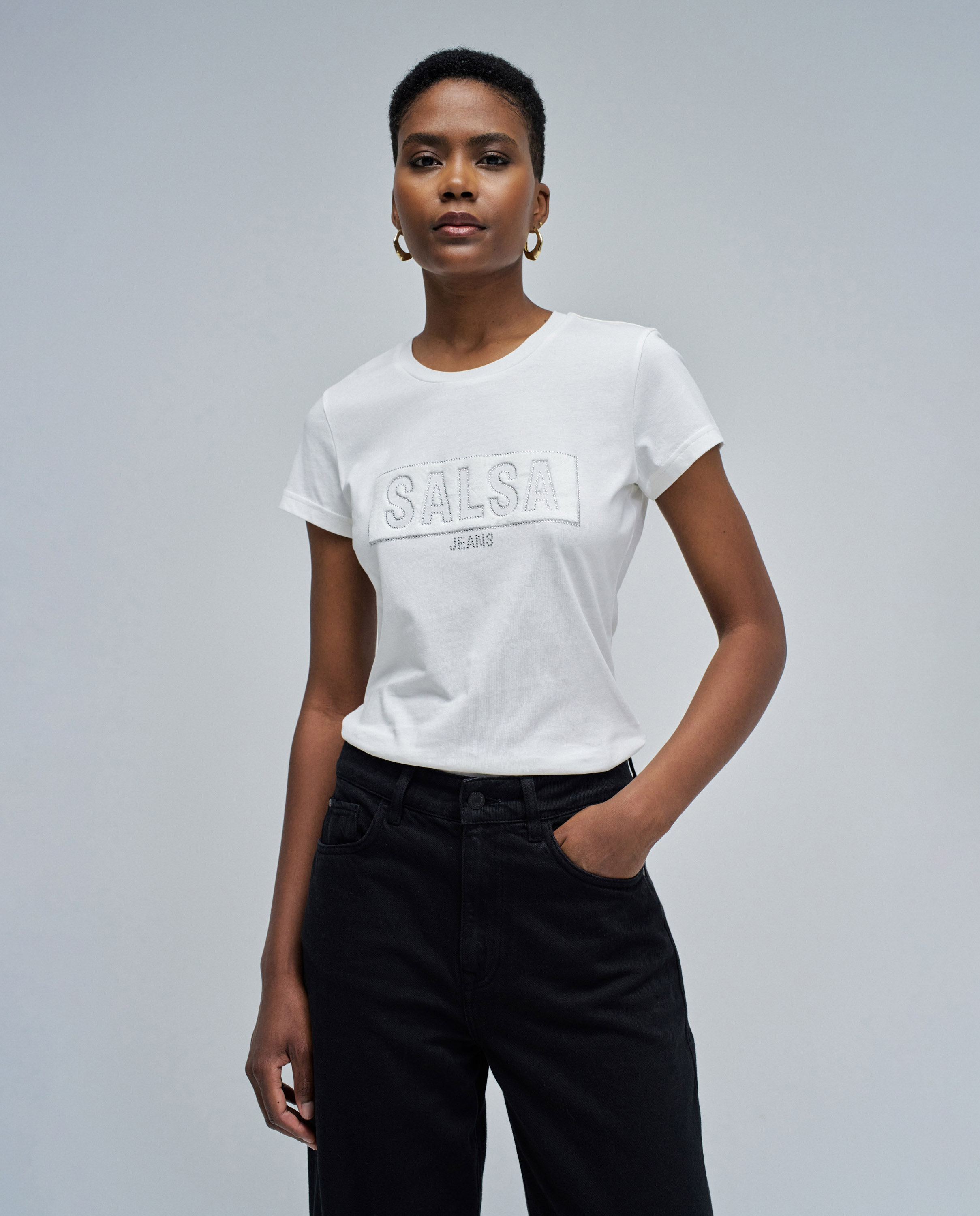 T-shirt com Logo Cru-1