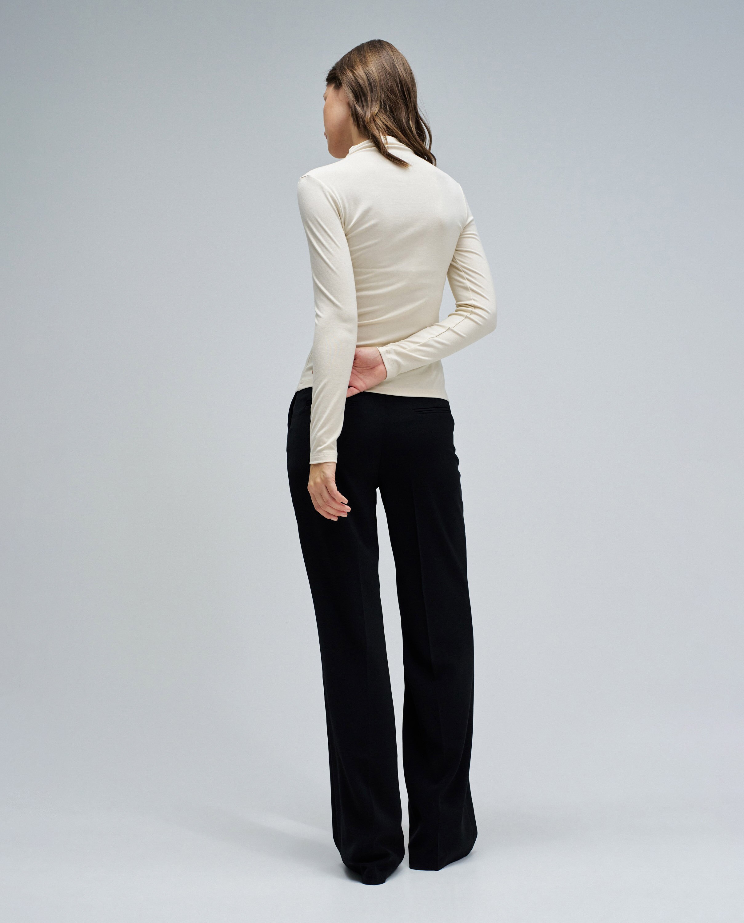 Camisola de Malha Média Gola Cru-3