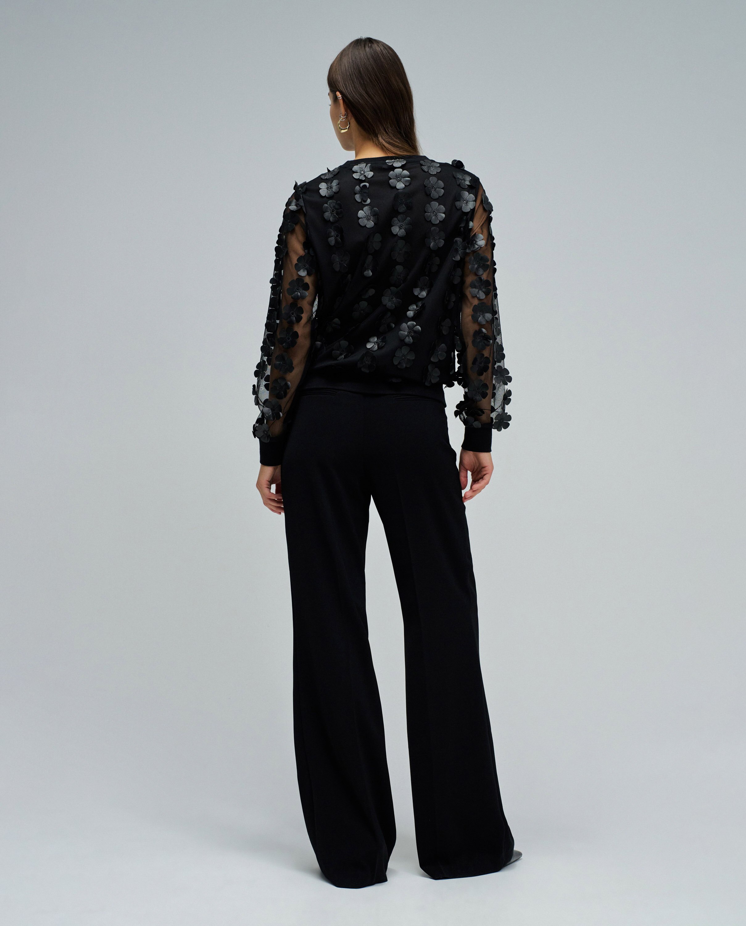T-shirt com Efeito Tridimensional Preto-3