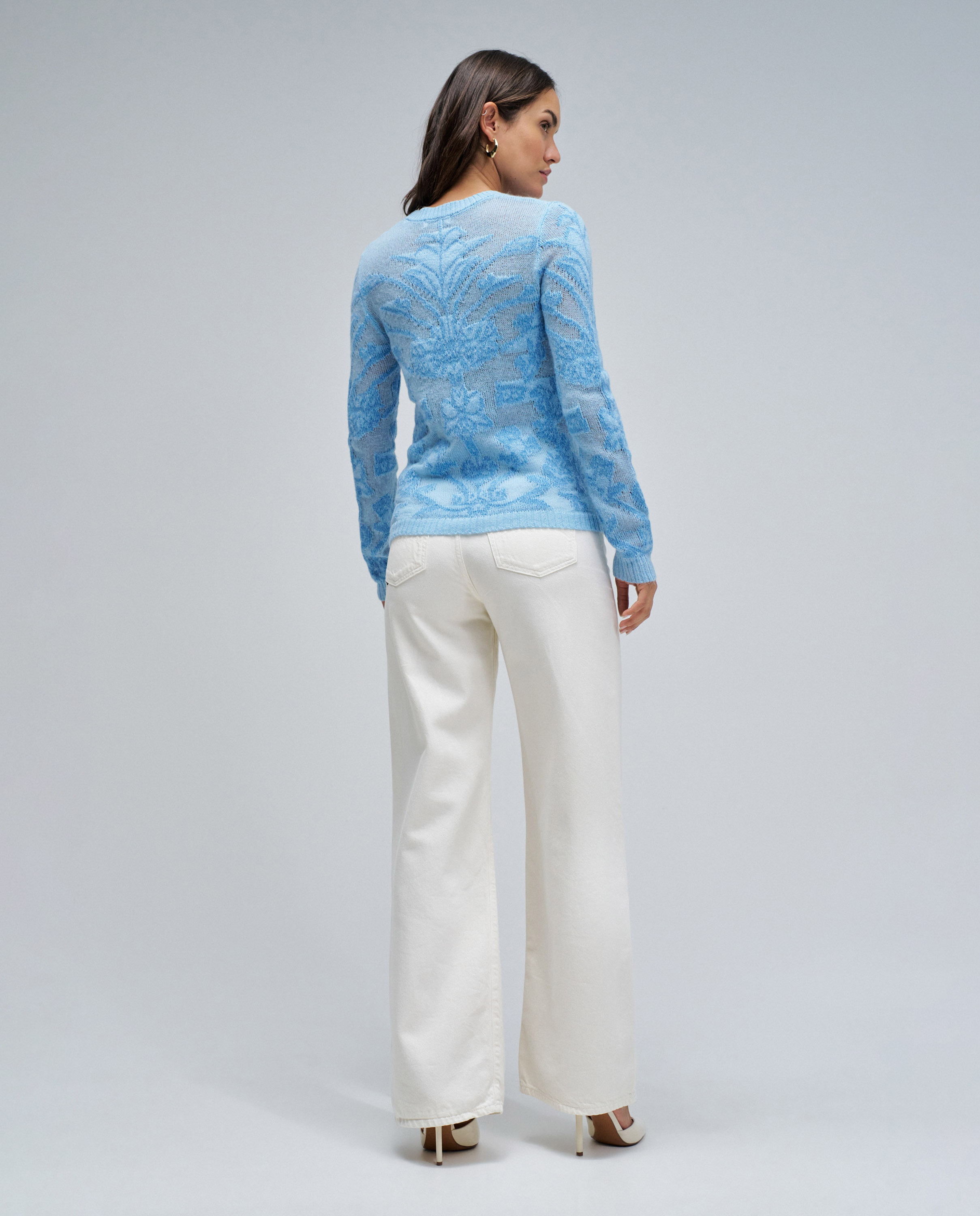 Camisola Fina de Lã Azul-3