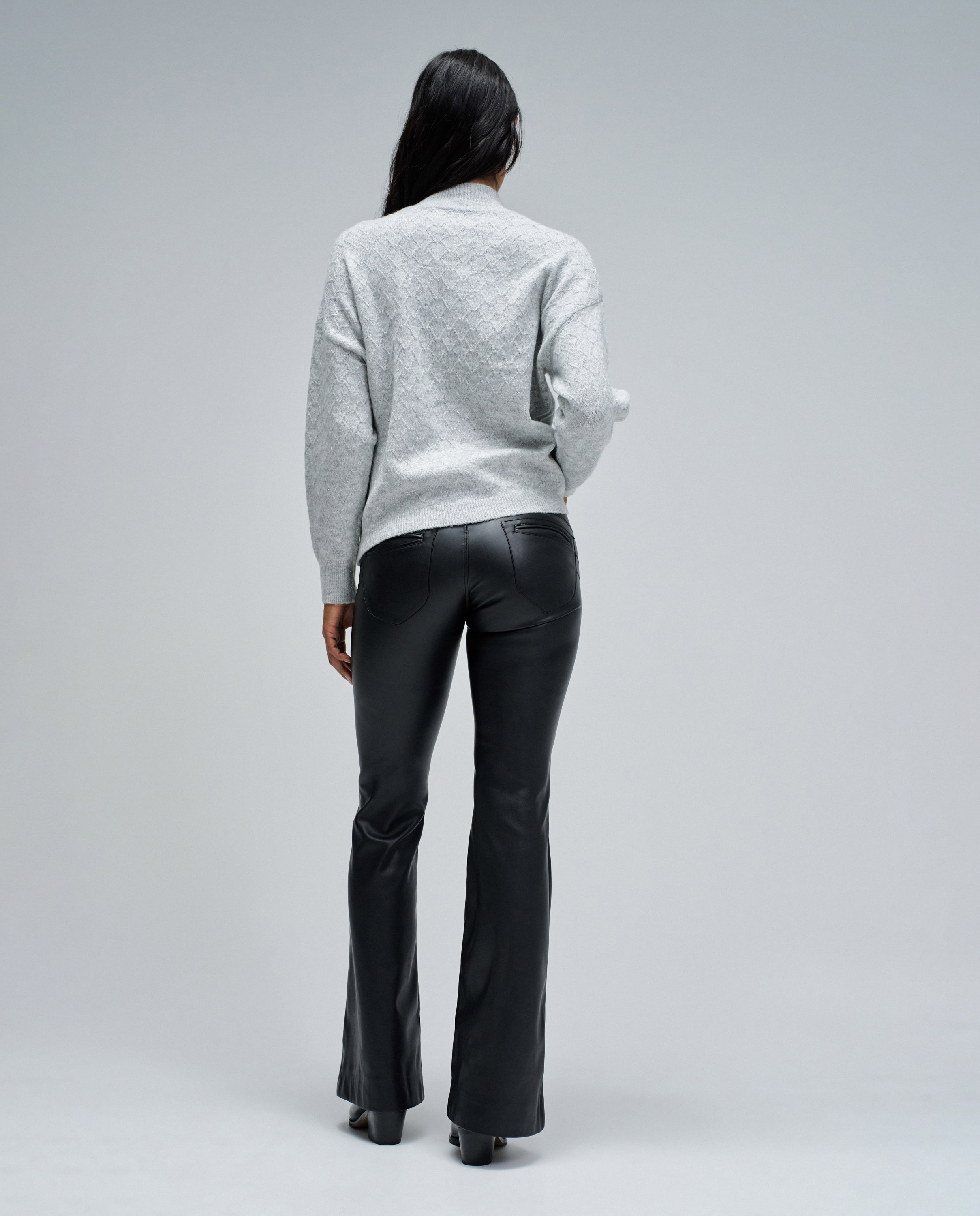 Camisola de Malha com Lurex Cinzento-3