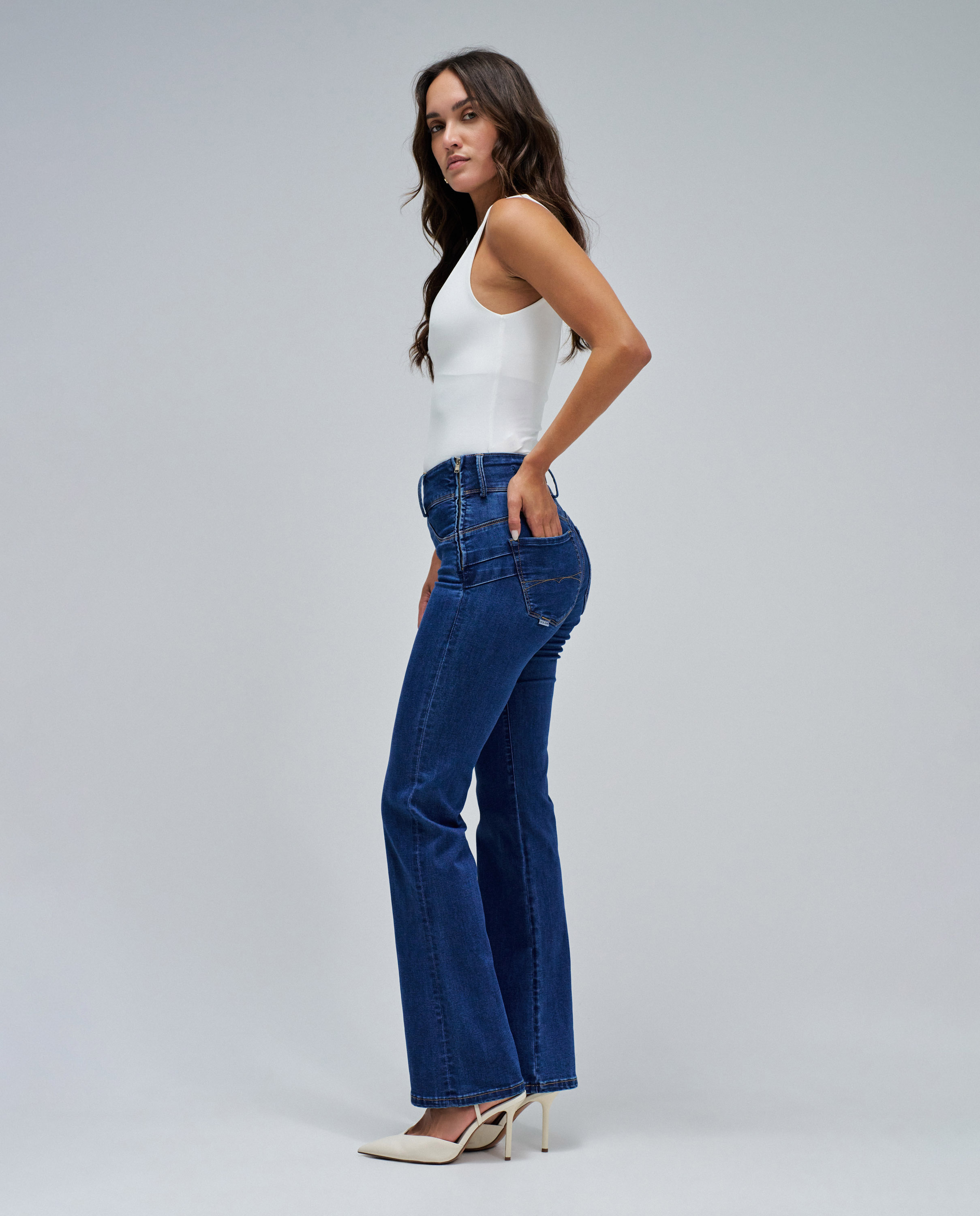 Jeans Secret Silhouette Push In Bootcut Azul-marinho-2