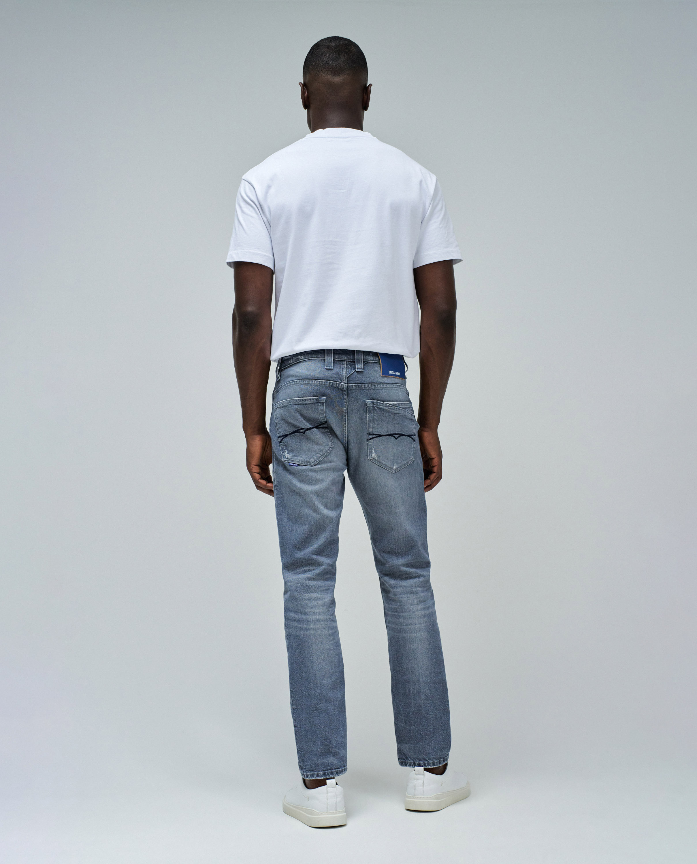 Jeans Regular Fit Craft Series Cinzento-3