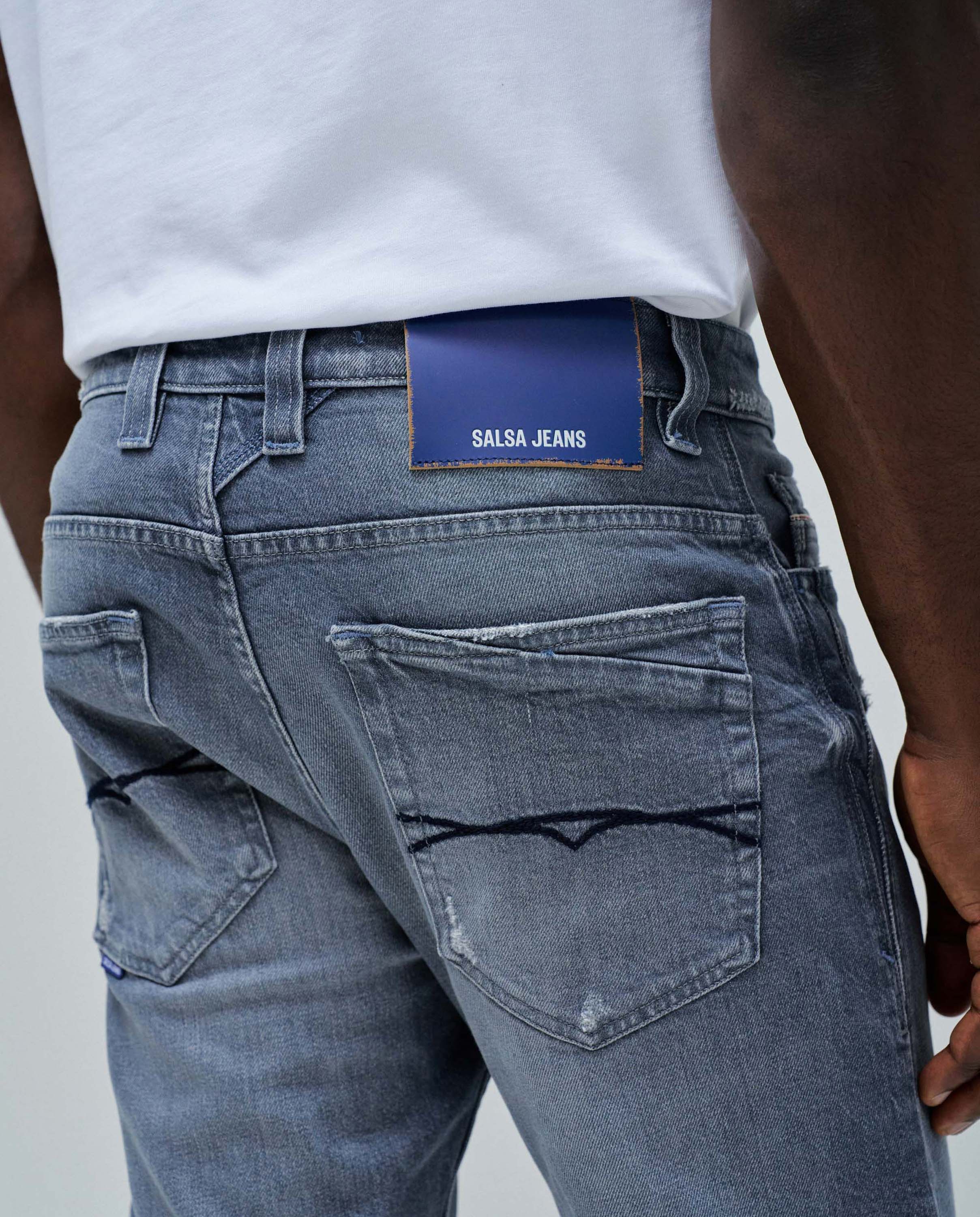 Jeans Regular Fit Craft Series Cinzento-4