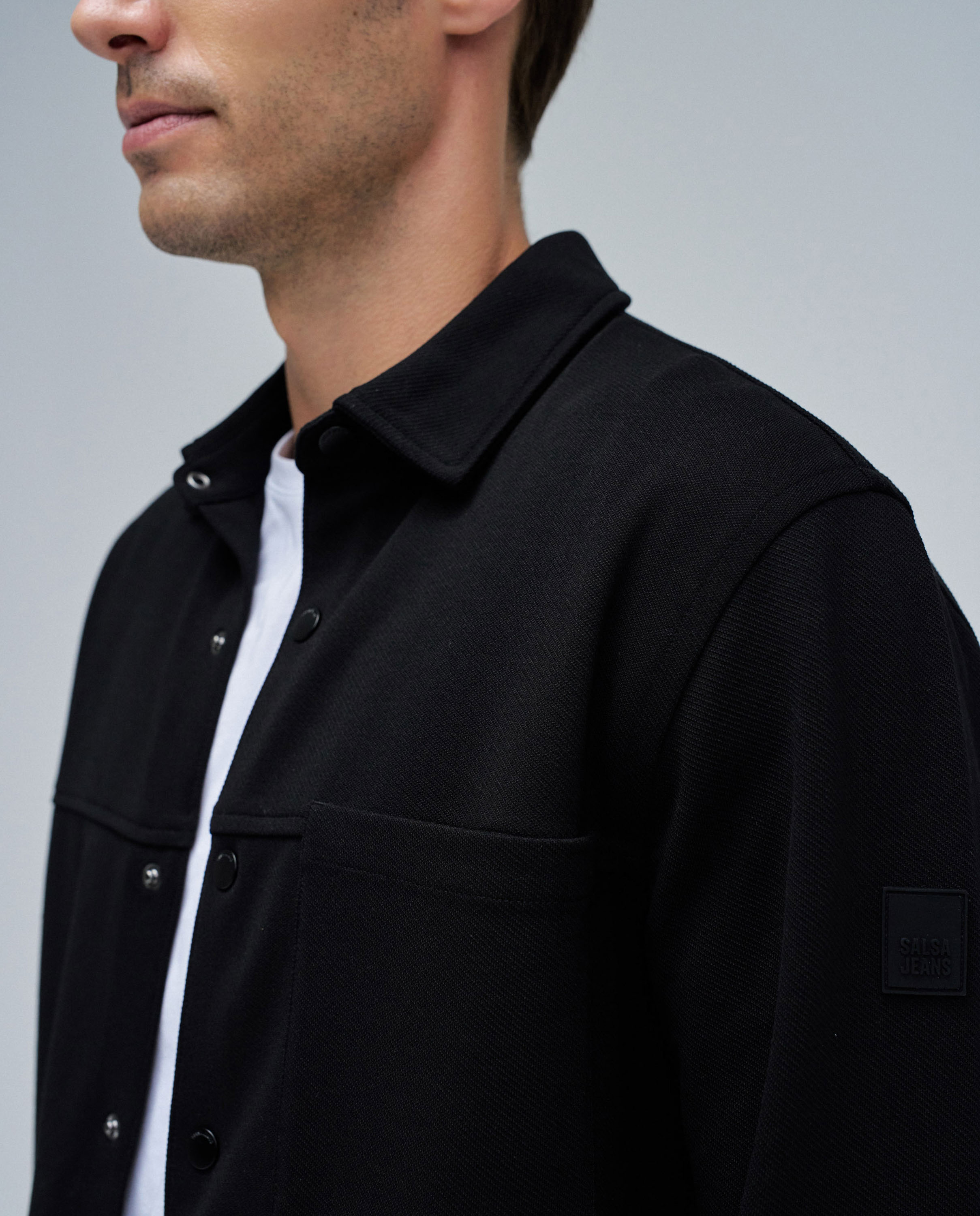 Sobrecamisa Regular Fit Preto-4