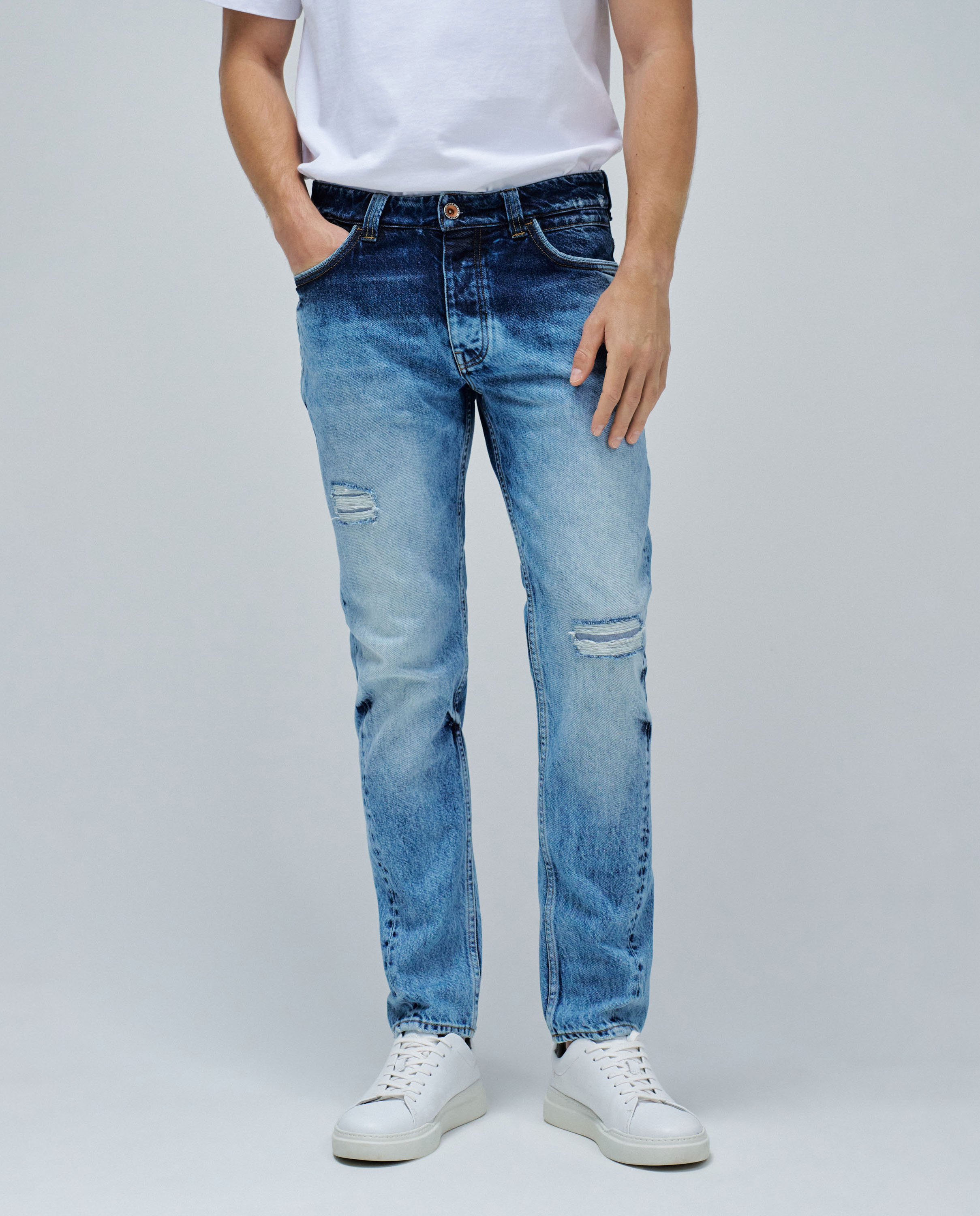 Jeans Regular Fit Craft Series Azul denim-5