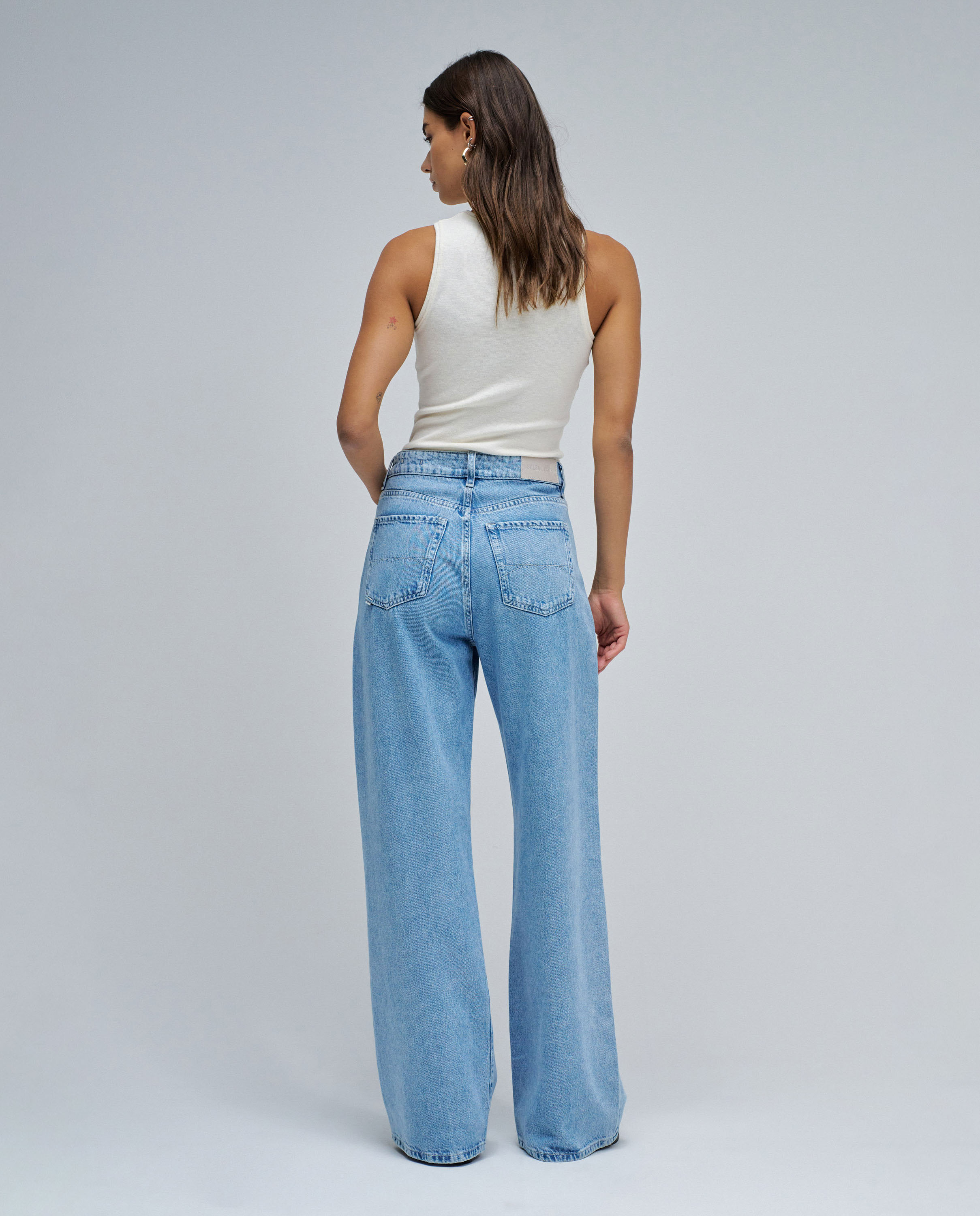 Jeans Wide Leg Azul-3