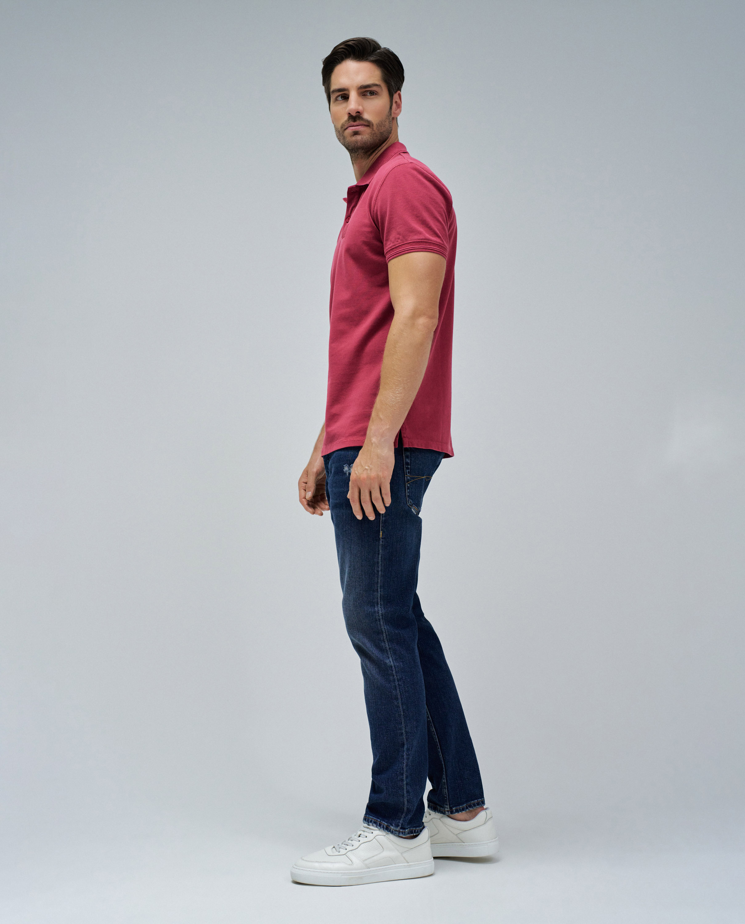 Polo com Logo Bordeaux-2