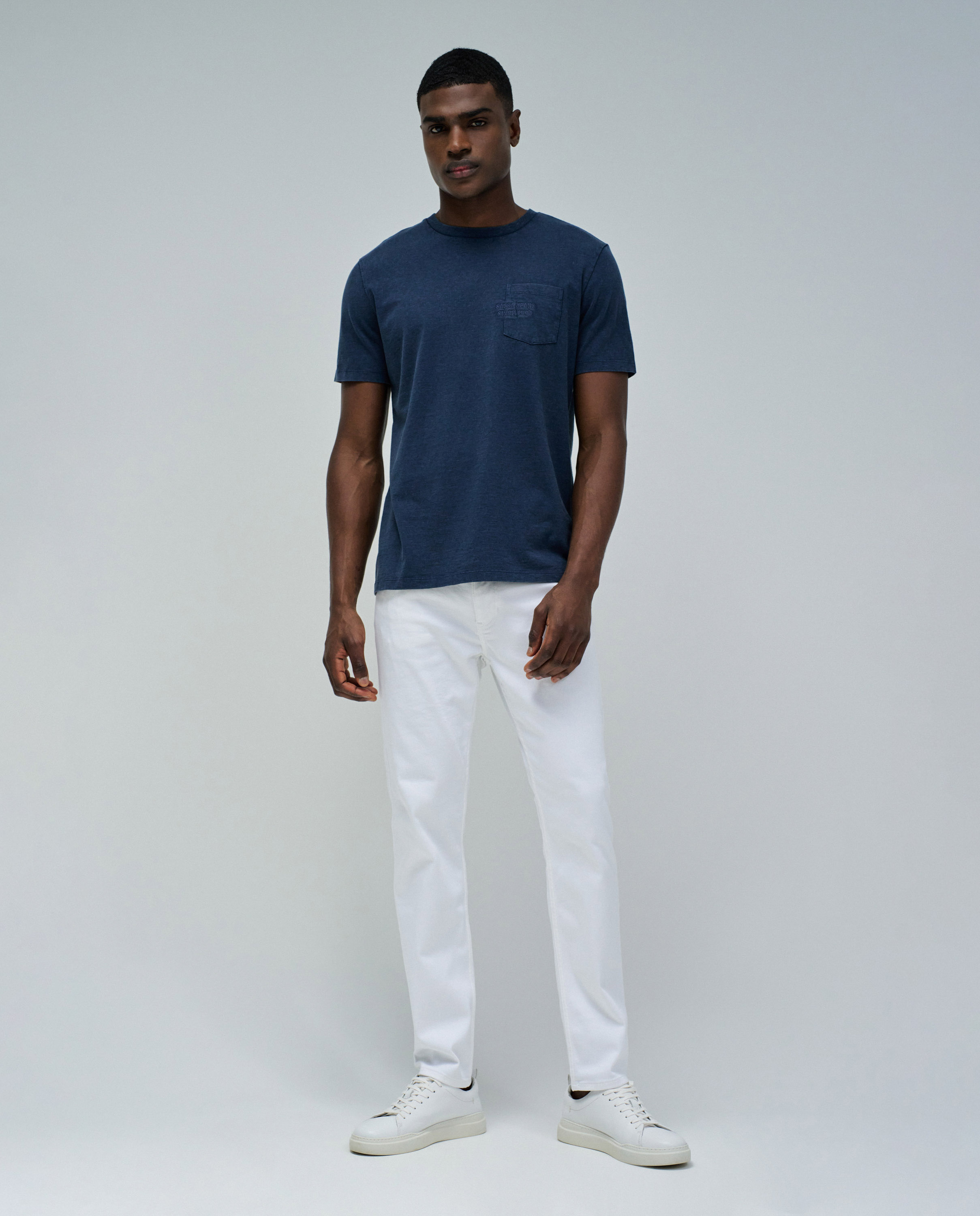 T-shirt com Logo Azul-5