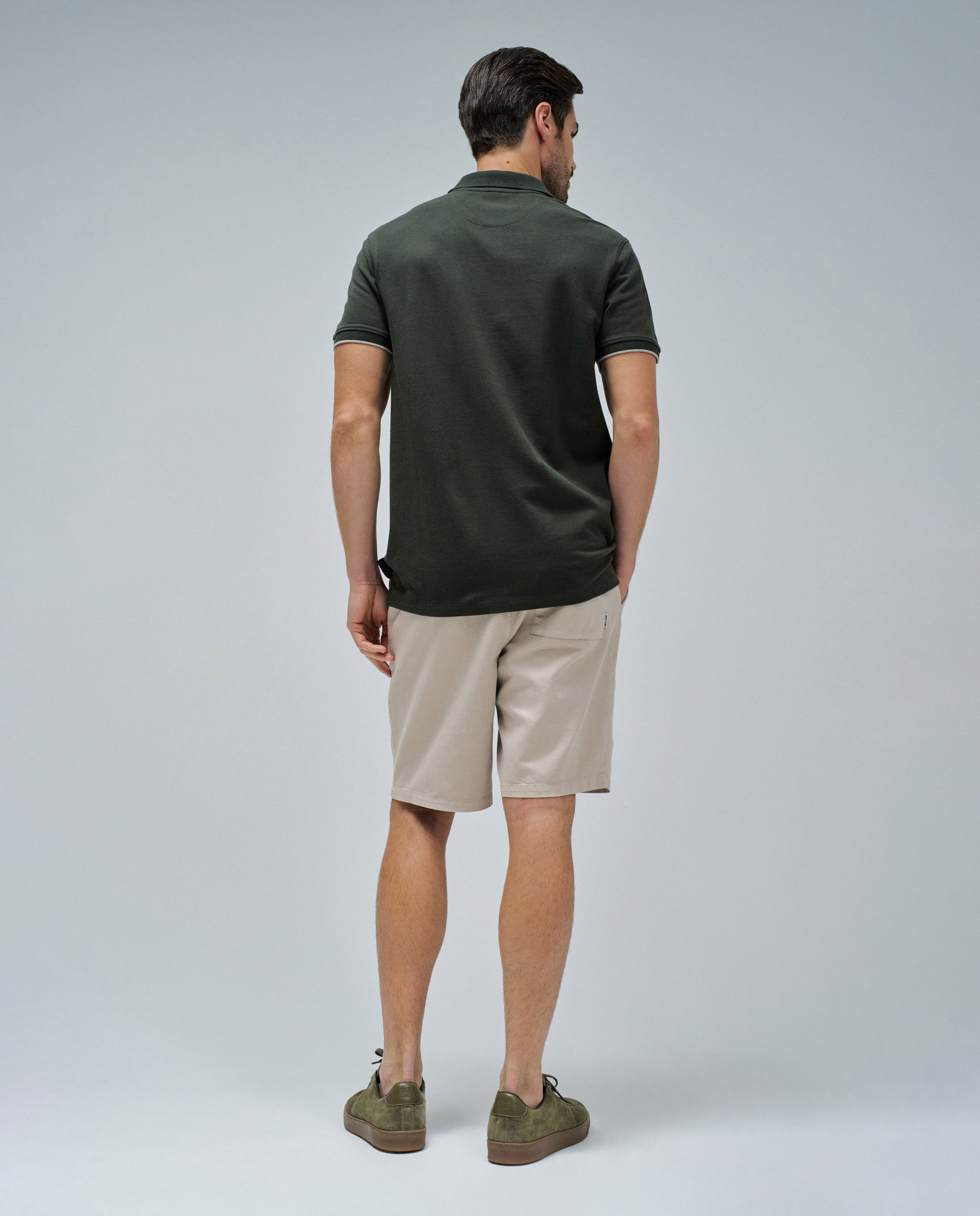 Polo Tricolor Verde-militar-3