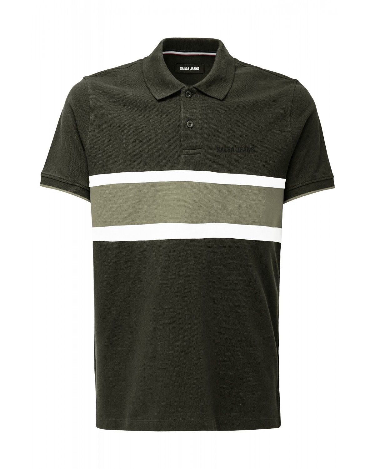 Polo Tricolor Verde-militar-6