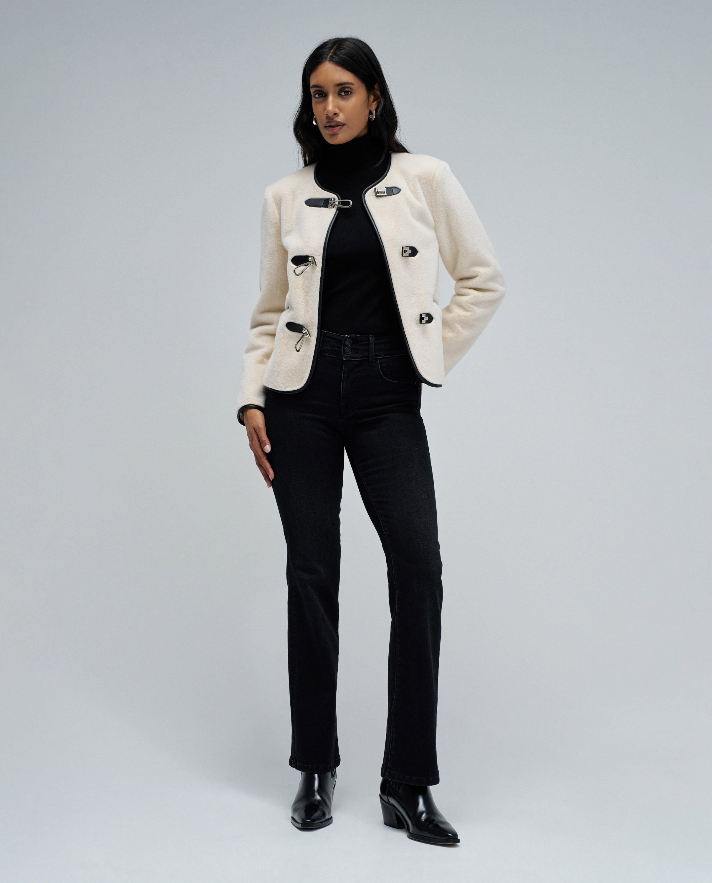 Jeans Secret Push In Bootcut Preto-1