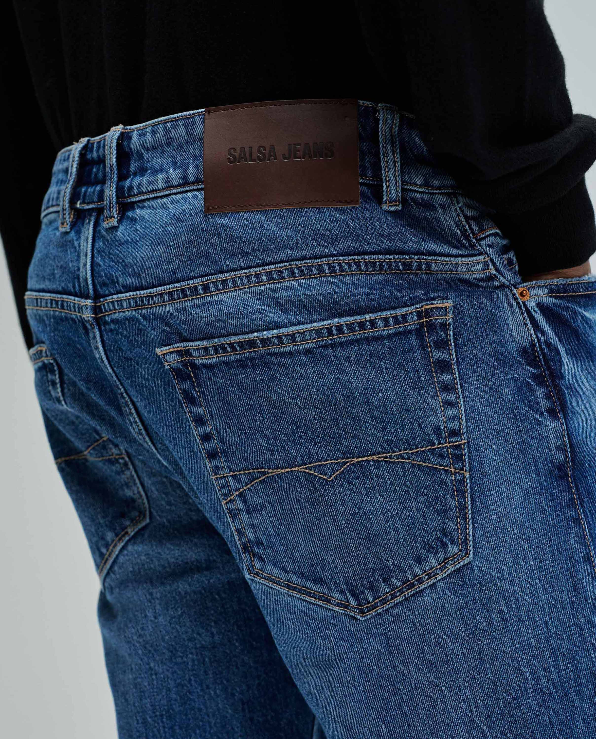 Jeans Regular Fit Azul-4