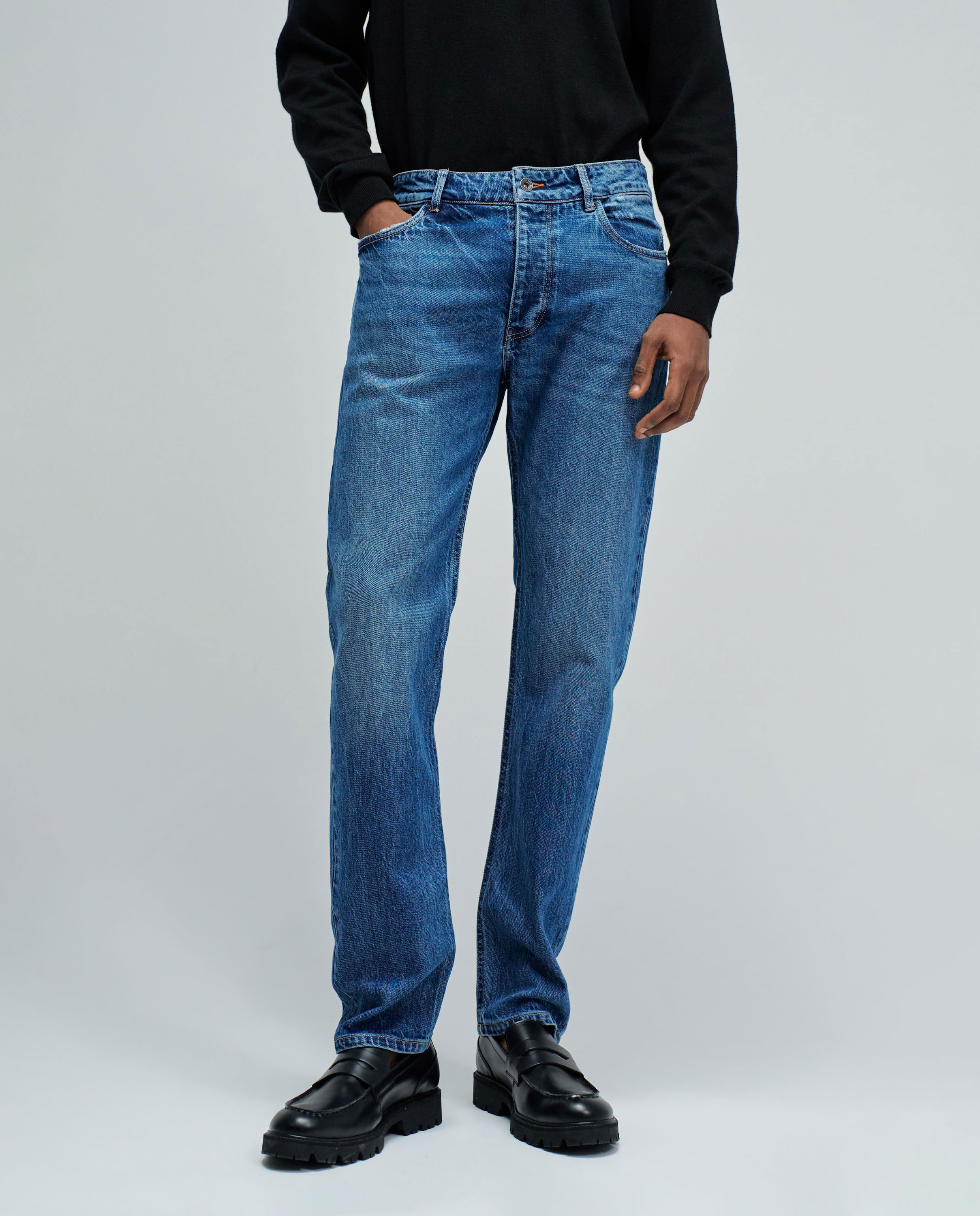 Jeans Regular Fit Azul-5