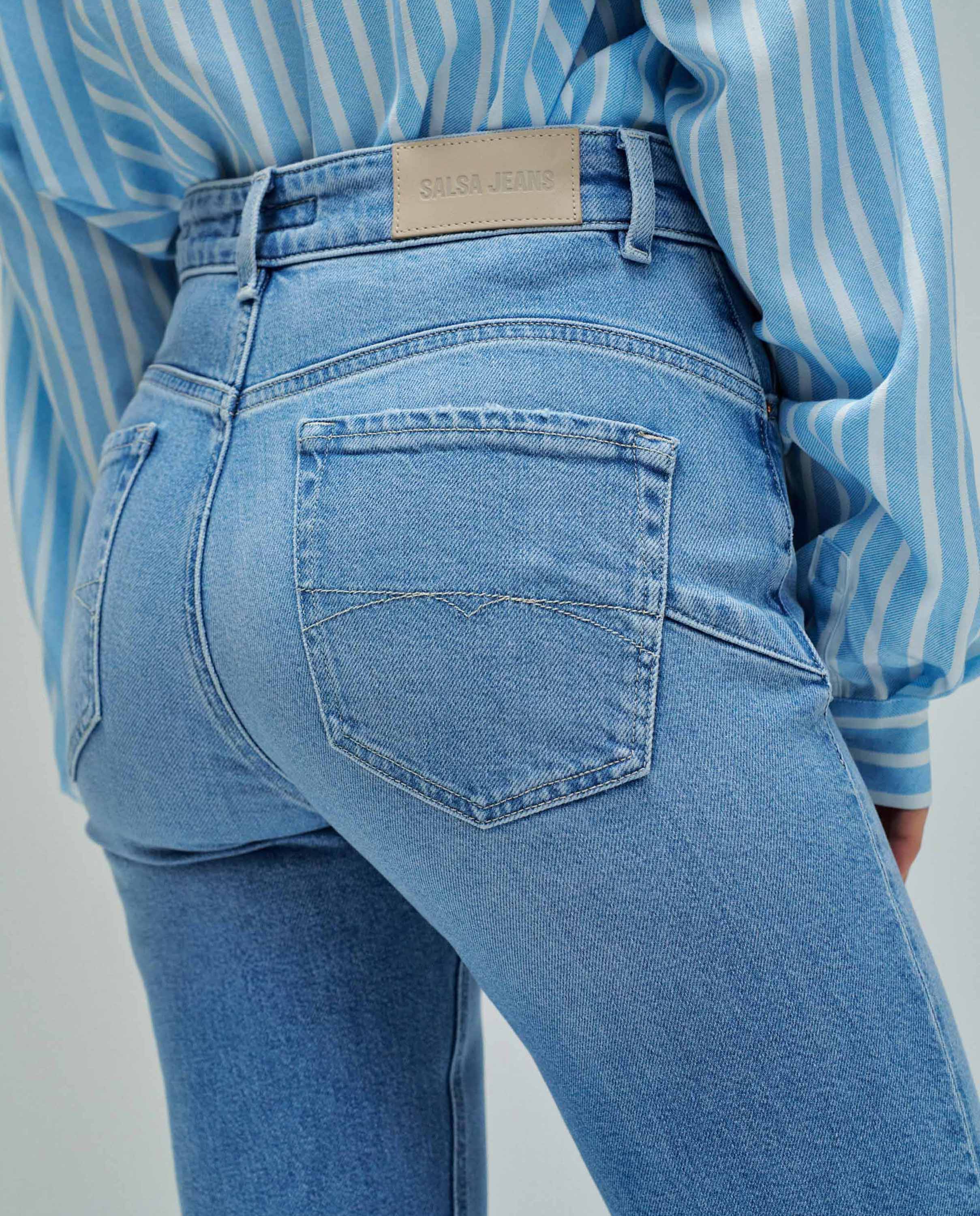 Jeans À Boca de Sino Faith Push In Bootcut Azul-claro-4