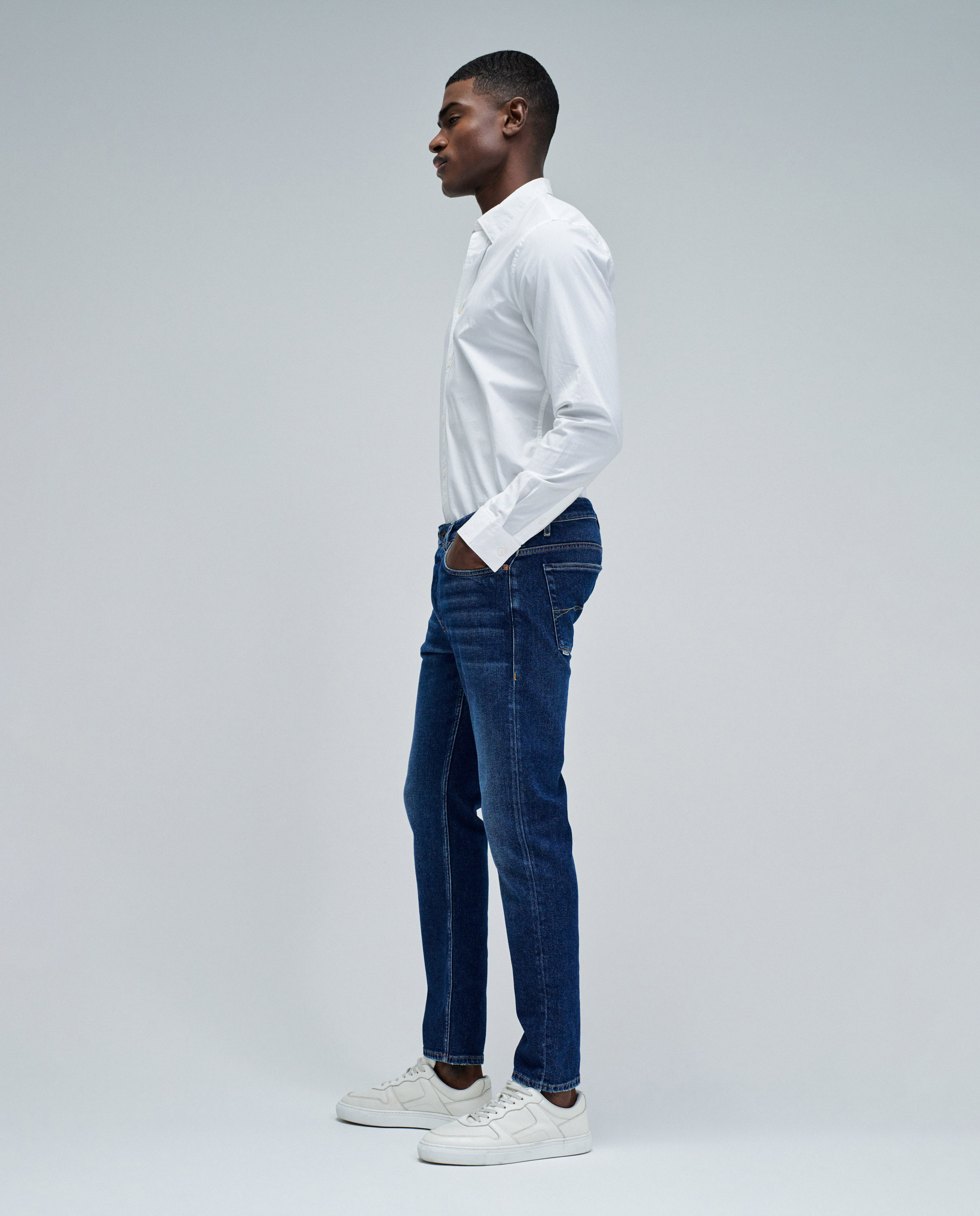 Jeans Slim Fit Azul denim-2