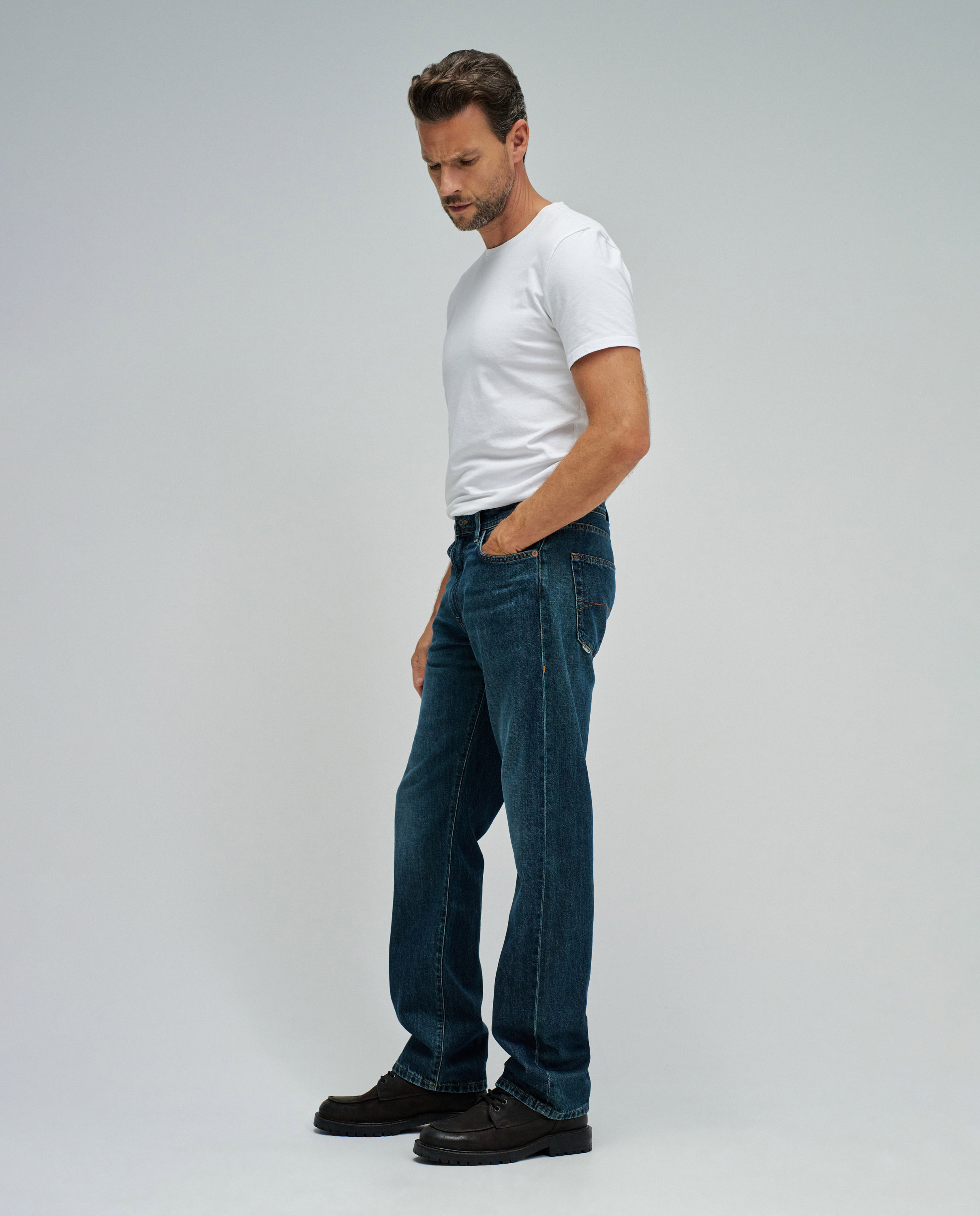 Jeans Straight Fit Azul denim-2